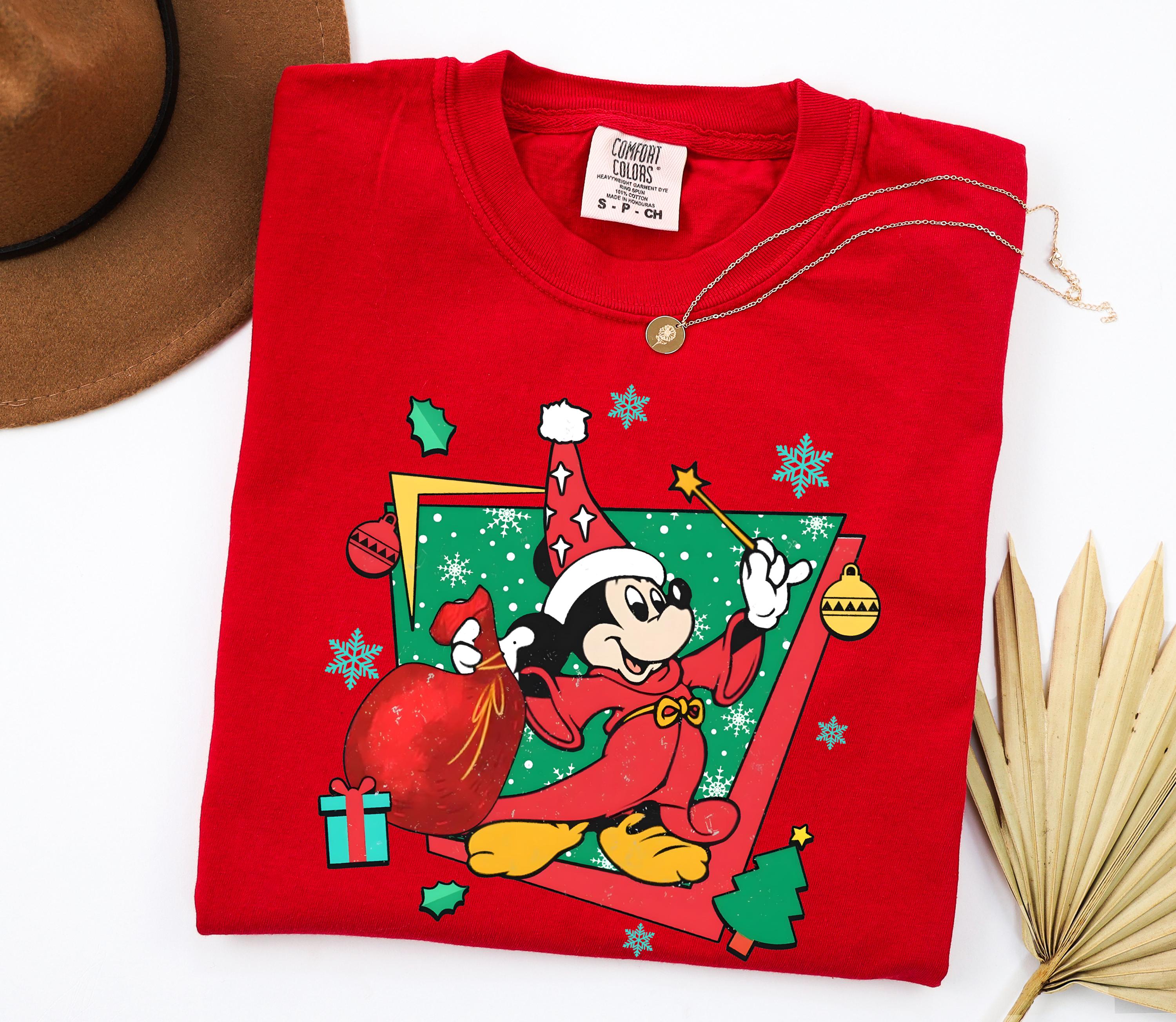 Disney Fantasia Mickey Wizard Shirt, Vintage Mickey Witch Shirts, Disneyland Family Trip Shirt, Magic Kingdom Shirt, Mickey Sorcerer Tee