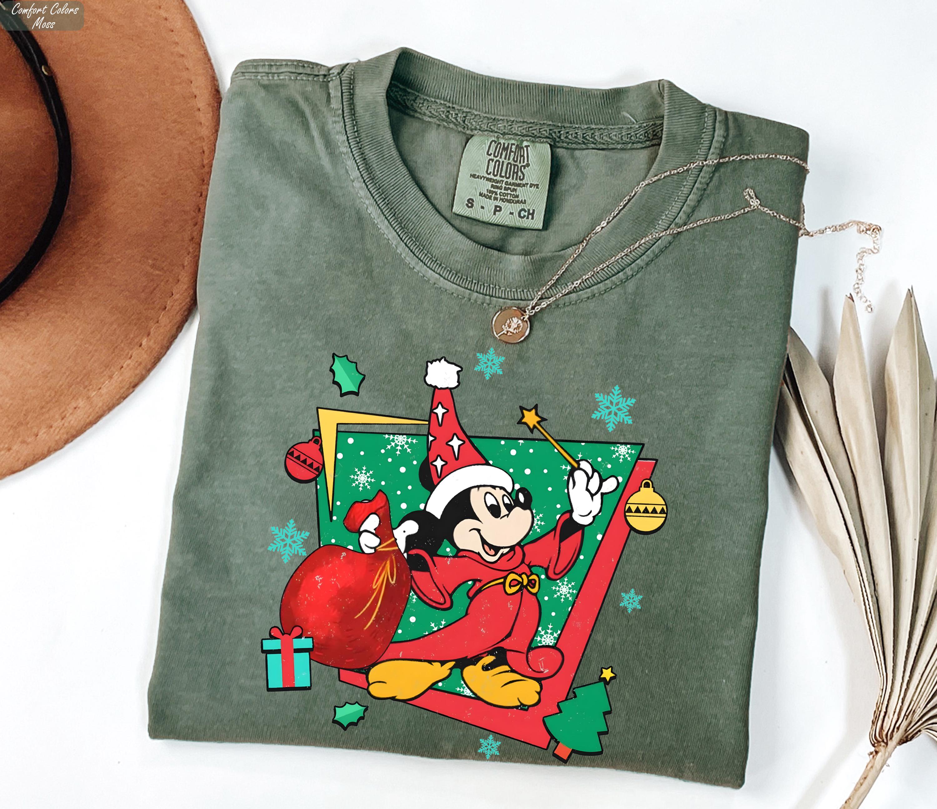 Disney Fantasia Mickey Wizard Shirt, Vintage Mickey Witch Shirts, Disneyland Family Trip Shirt, Magic Kingdom Shirt, Mickey Sorcerer Tee