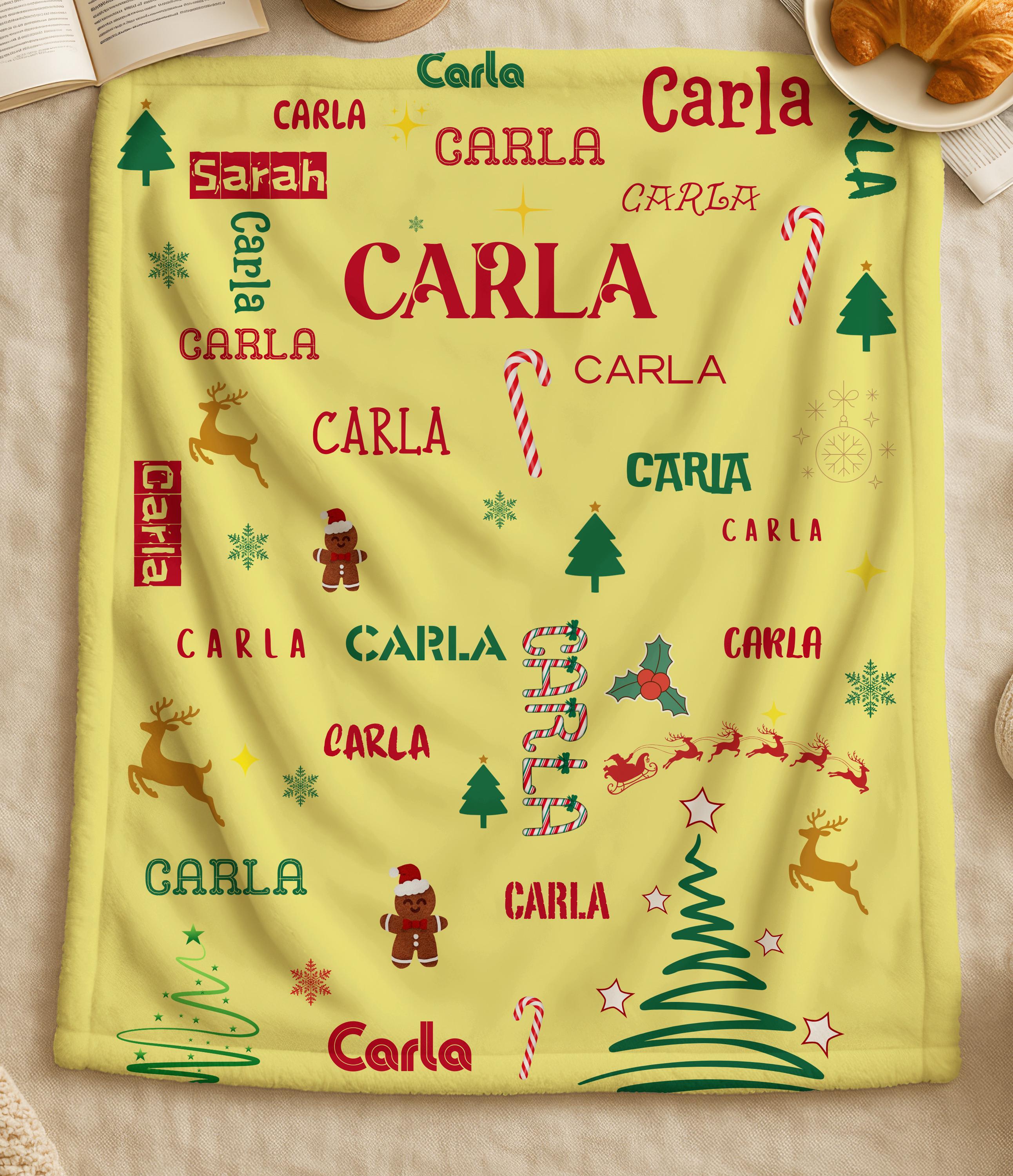 Custom Name Blanket,Custom Gift for Birthday, Christmas Gift,Custom Baby Blanket,Gift for Girls,Baby Shower,Christmas Gift,Kids Name Blanket