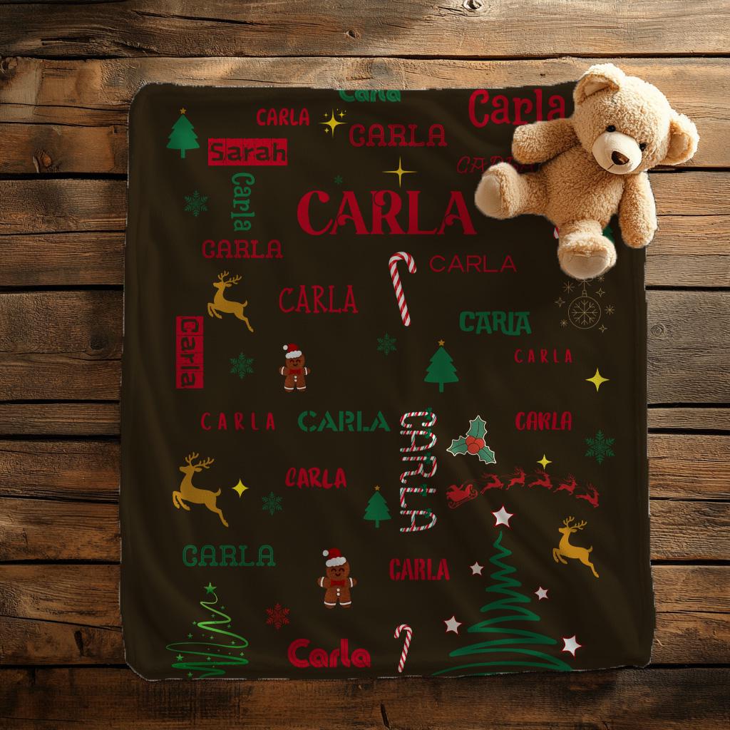 Custom Name Blanket,Custom Gift for Birthday, Christmas Gift,Custom Baby Blanket,Gift for Girls,Baby Shower,Christmas Gift,Kids Name Blanket