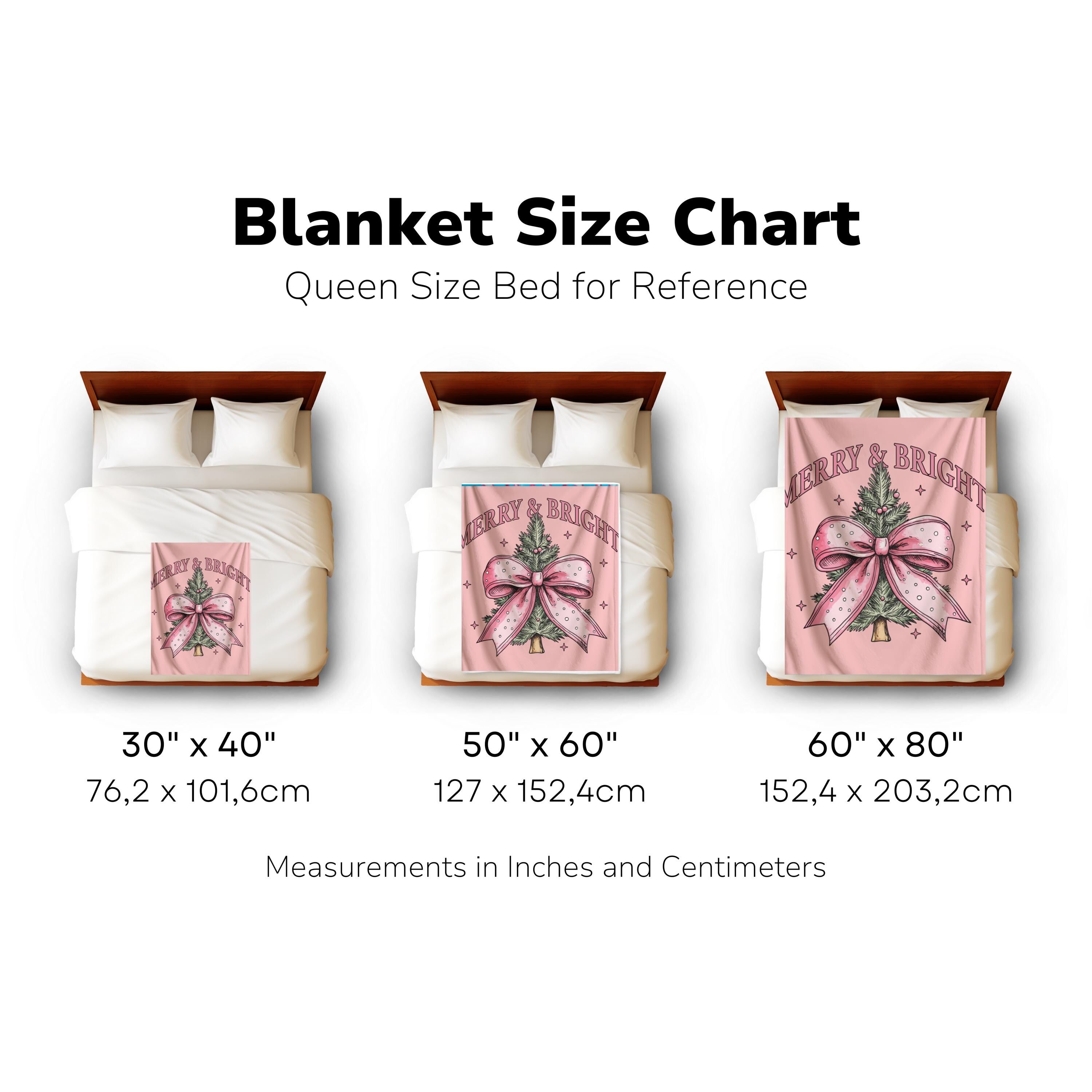 Girly Pink Coquette Bow Merry Bright Soft Throw Blanket,Coquette Baby Girl Nursery Blanket,Baby Shower Gift For Girls,Merry Christmas Gift