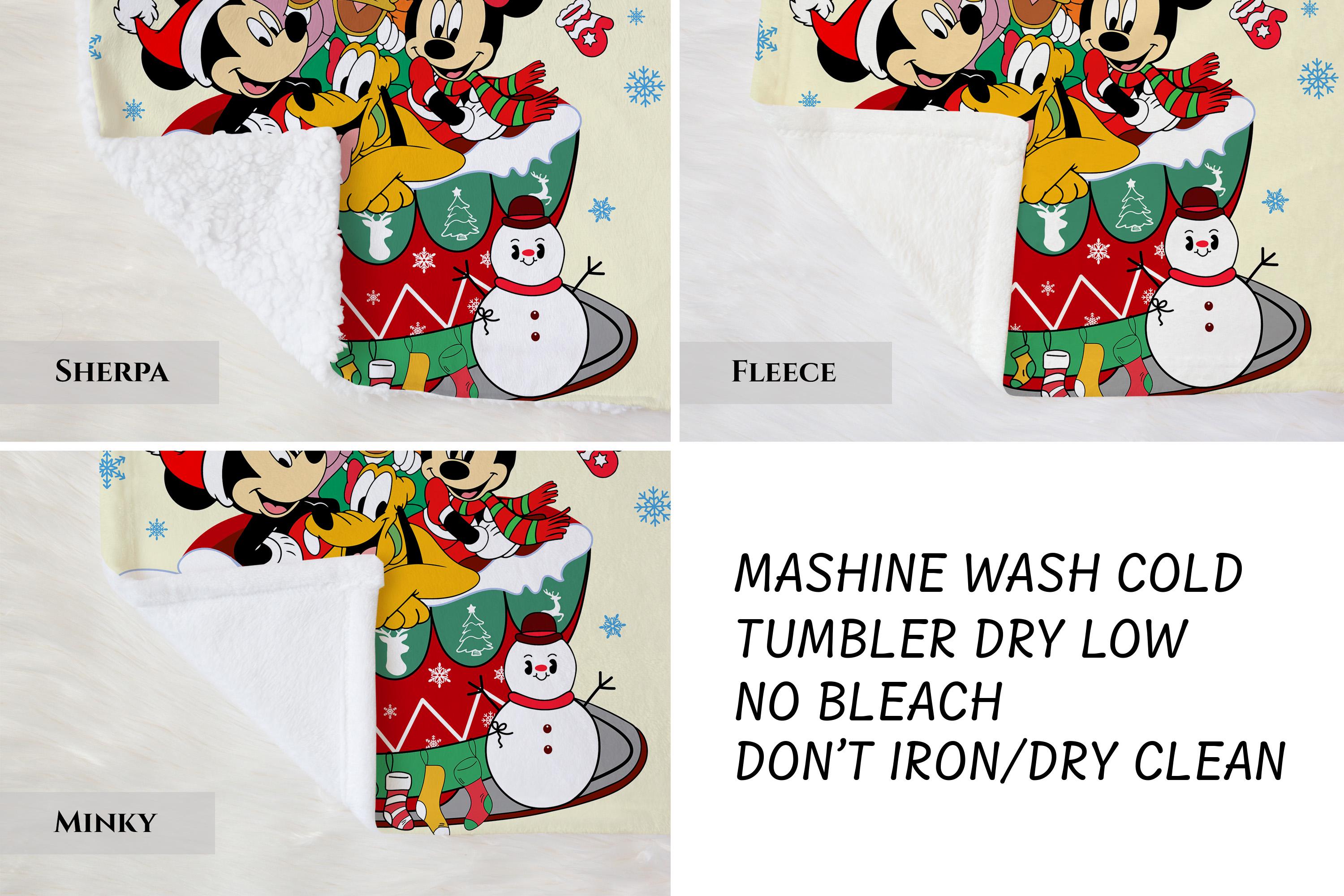 Mickey And Friends Christmas Blanket,Mickey's Very Merry Christmas Party Gift,Mickey Candy Xmas Blanket,Christmas Gift,Cartoon Style Gift