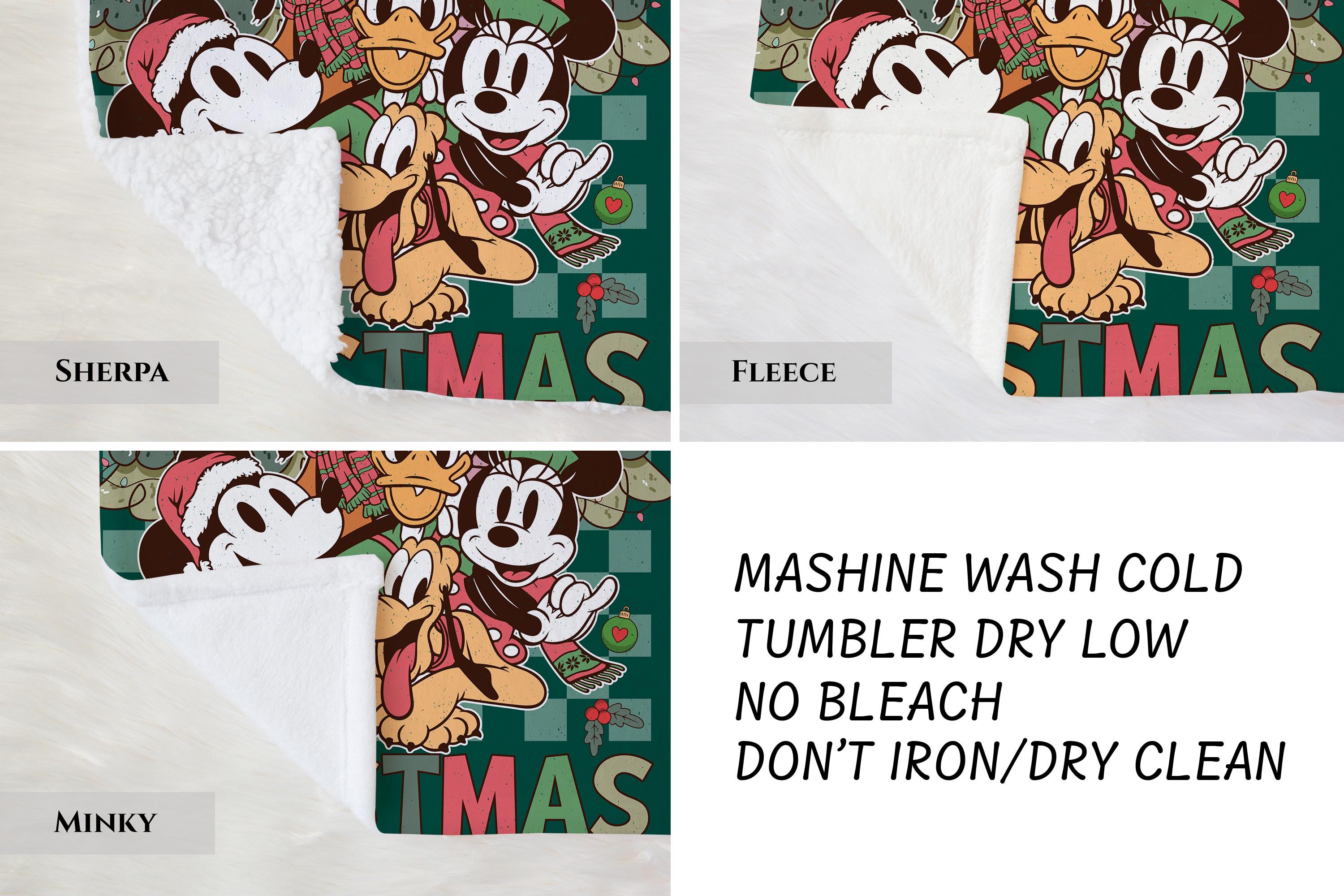 Disney Mickey's Very Merry Christmas Blanket,Mickey And Friends Christmas Blanket,Birthday Gift for Kids, Funny Mickey & Friend Nursery Gift