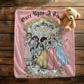 Once Upon a Time Princess Blanket,Disney Nursery Throw for Girls,Birthday Girl Boy Gift Blanket, Princess Blanket, Disney Toddler Blanket