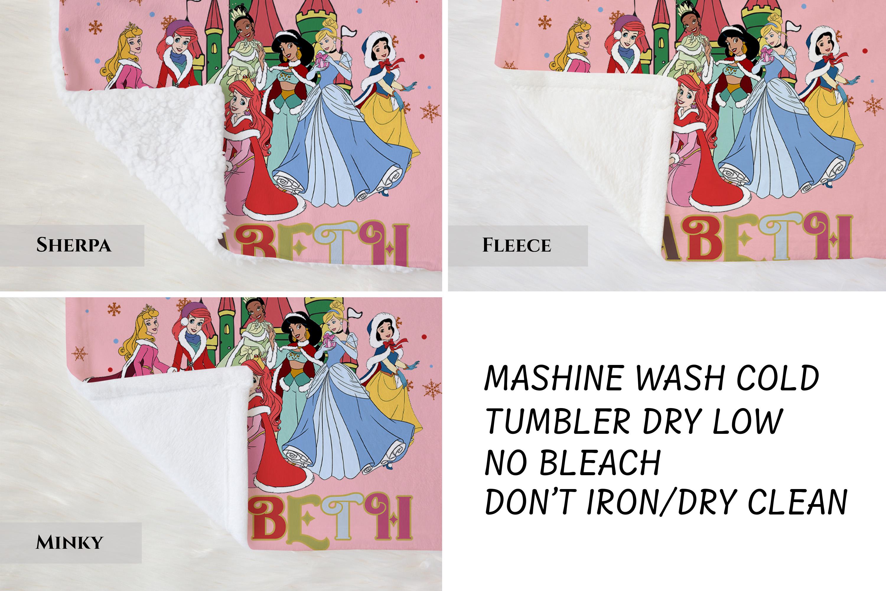 The Most Wonderful Time Of The Year Princess Blanket,Disney Princess Blanket,Princess Lover Blanket, Princess Gift For Girls,Nursery Gift