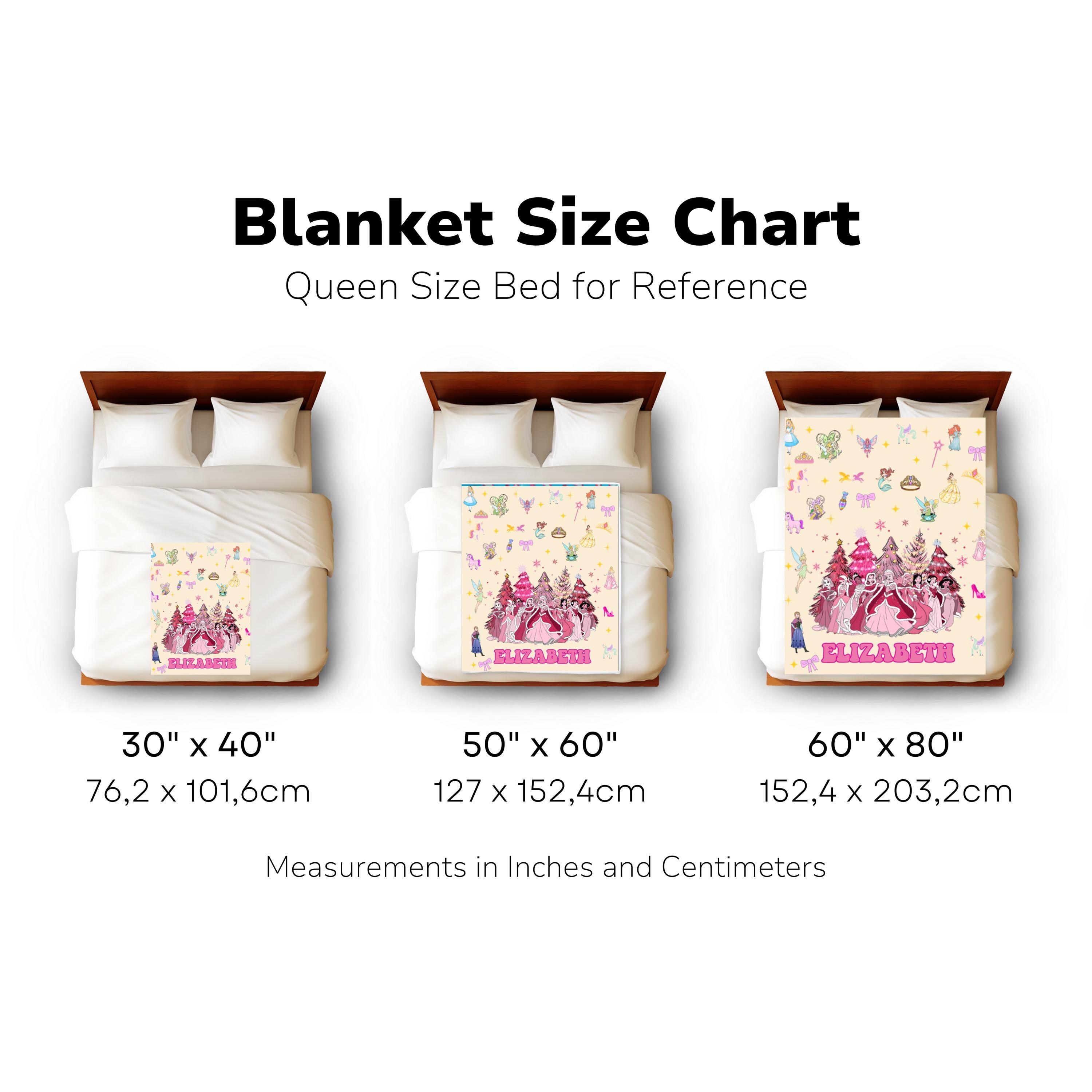 The Most Wonderful Time Of The Year Princess Blanket,Disney Princess Blanket,Princess Lover Blanket, Princess Gift For Girls,Nursery Gift