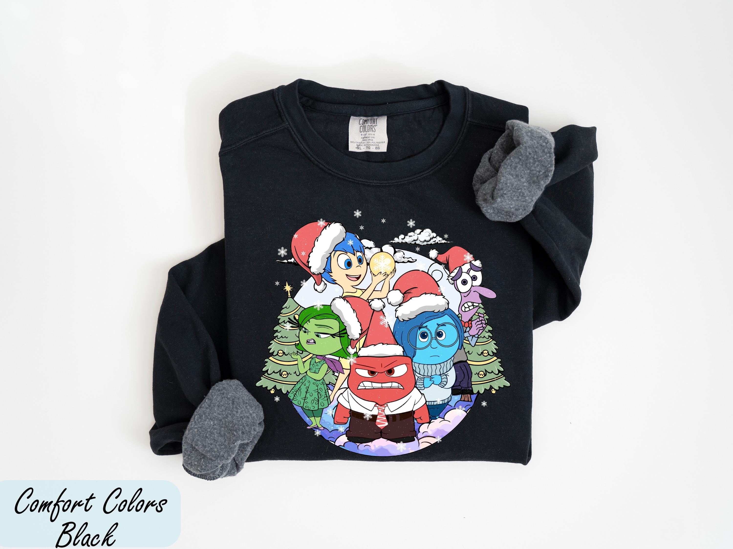 Inside Out Christmas Sweatshirt, Disney Inside Out Christmas Crewneck, Merry Christmas Sweater, Disney Christmas Inside Out Sweatshirt GİFT