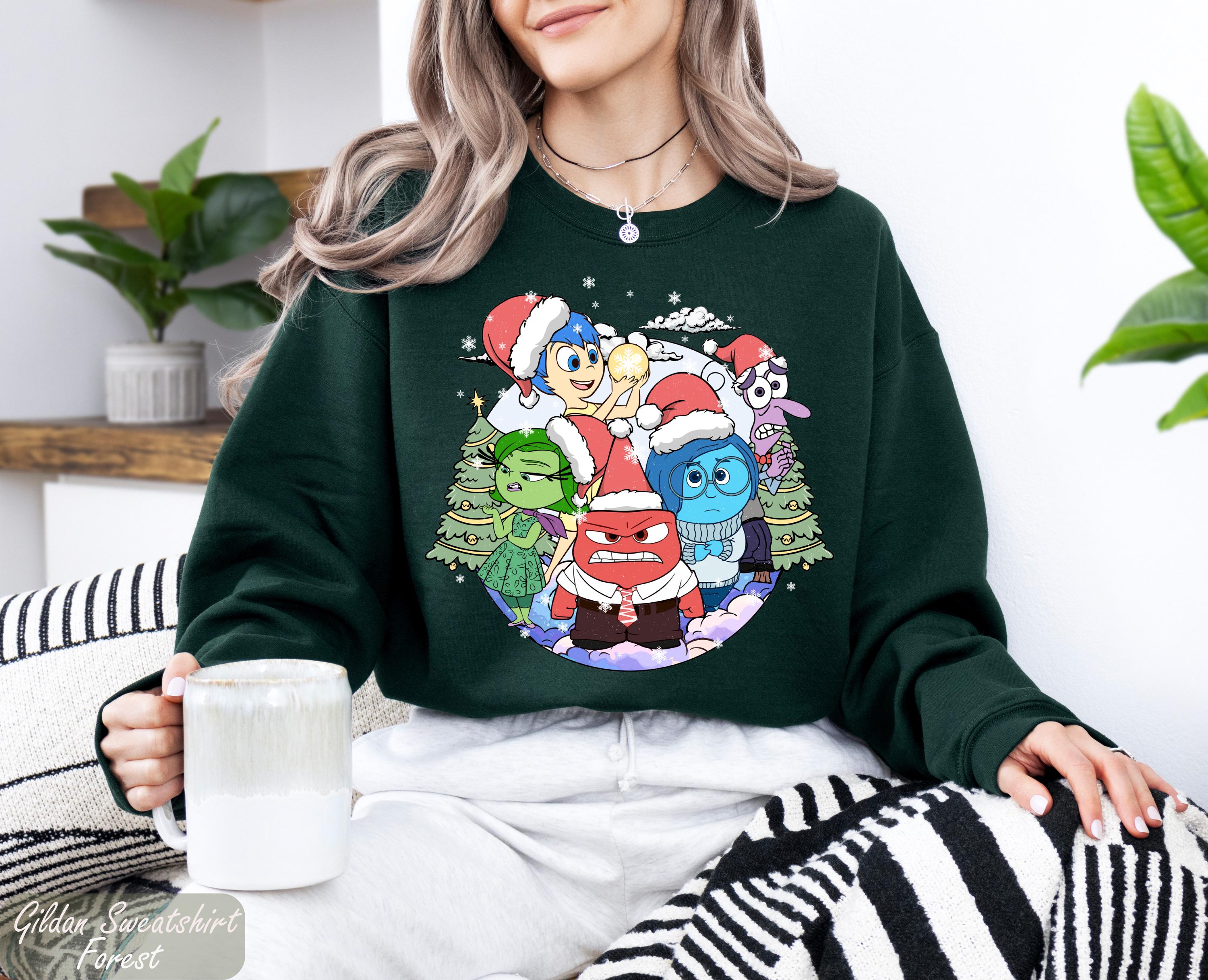 Inside Out Christmas Sweatshirt, Disney Inside Out Christmas Crewneck, Merry Christmas Sweater, Disney Christmas Inside Out Sweatshirt GİFT