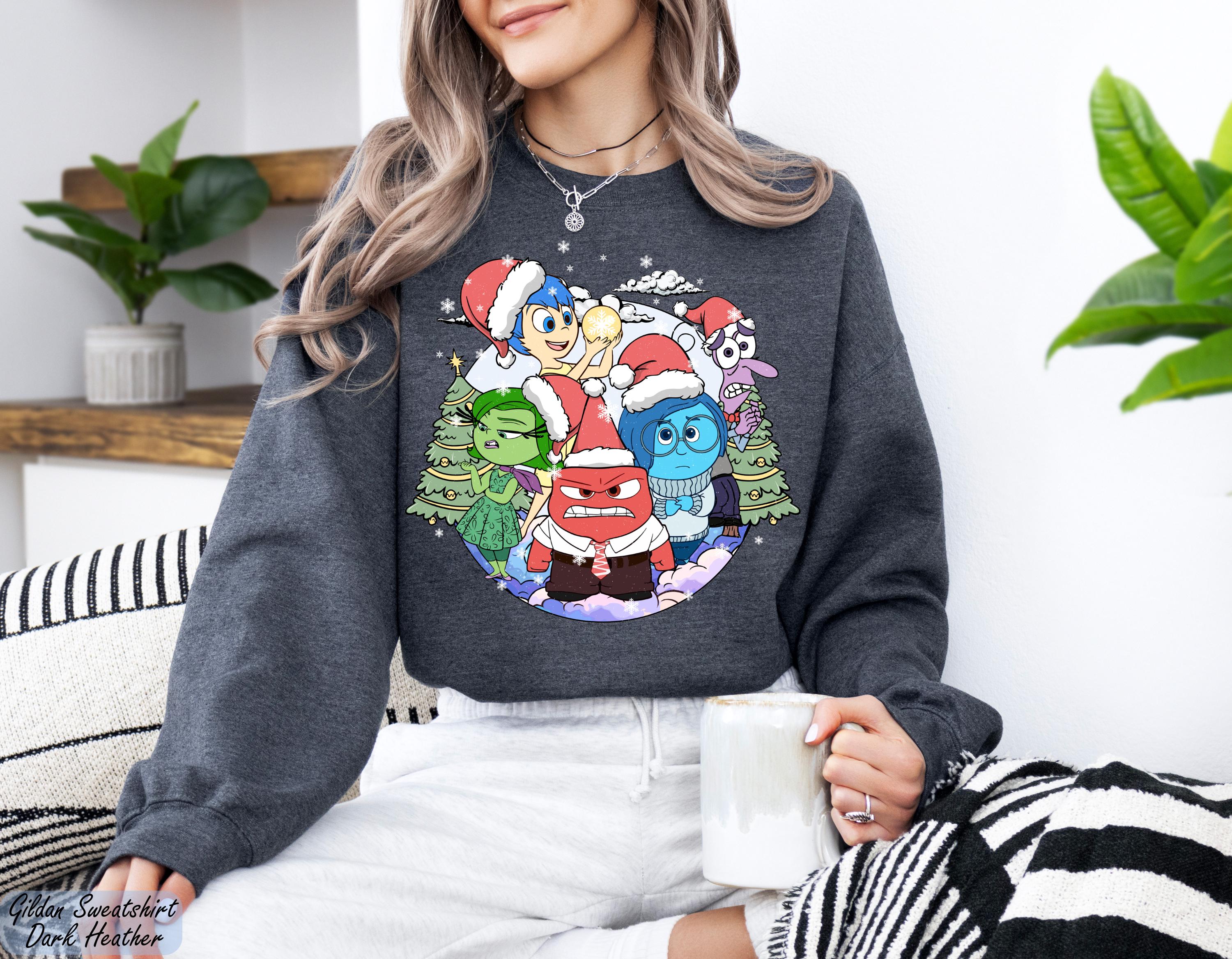 Inside Out Christmas Sweatshirt, Disney Inside Out Christmas Crewneck, Merry Christmas Sweater, Disney Christmas Inside Out Sweatshirt GİFT
