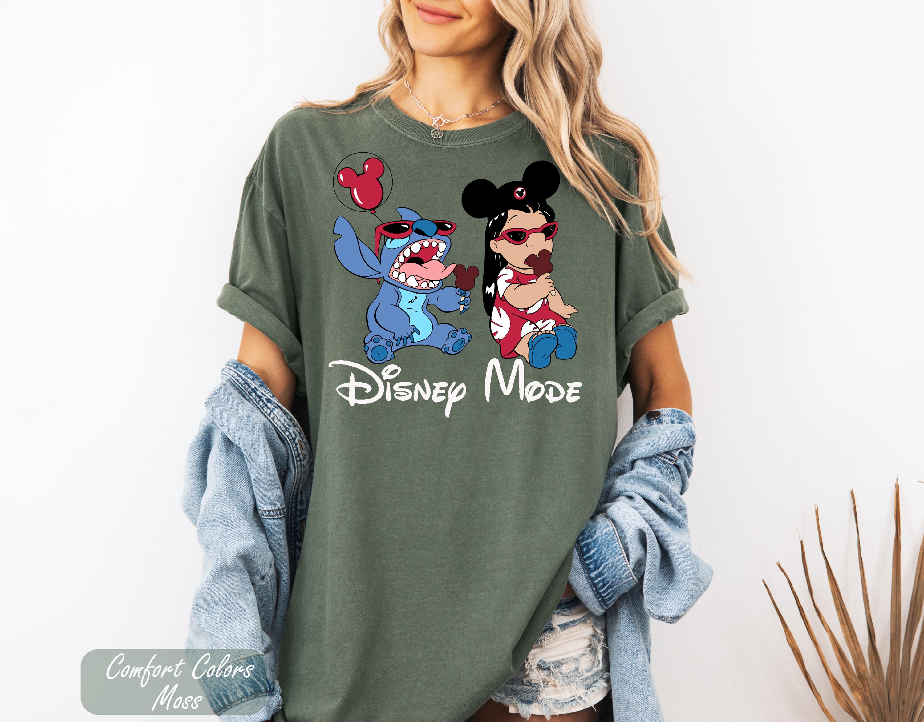 Disney Stitch Disney Mode Shirt, Disney Stitch Shirt, Lilo and Stitch Shirt, Lilo and Stitch Epcot Shirt, Girly Women Disney Trip Shirts