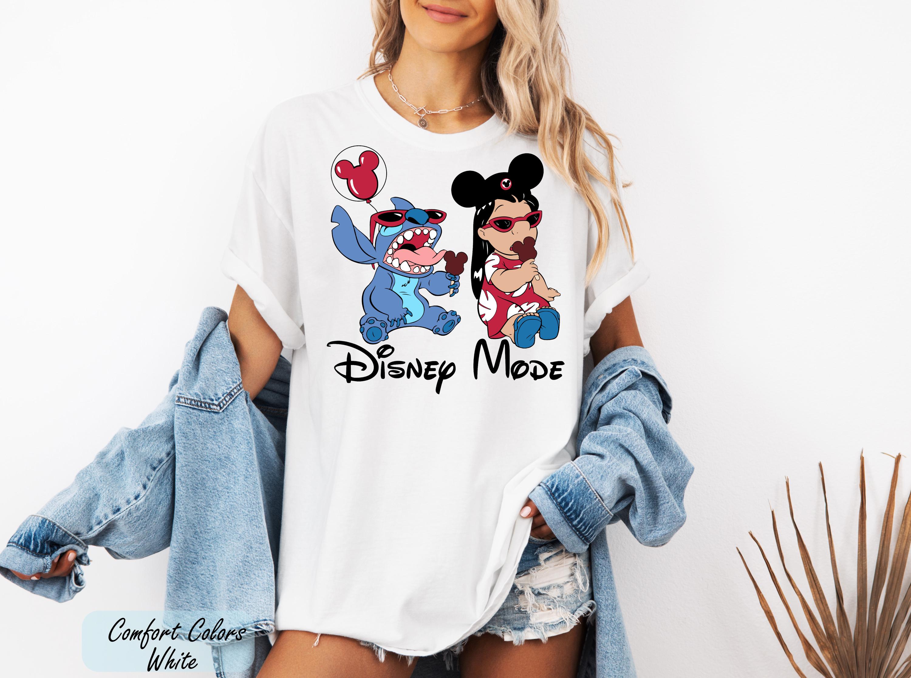 Disney Stitch Disney Mode Shirt, Disney Stitch Shirt, Lilo and Stitch Shirt, Lilo and Stitch Epcot Shirt, Girly Women Disney Trip Shirts