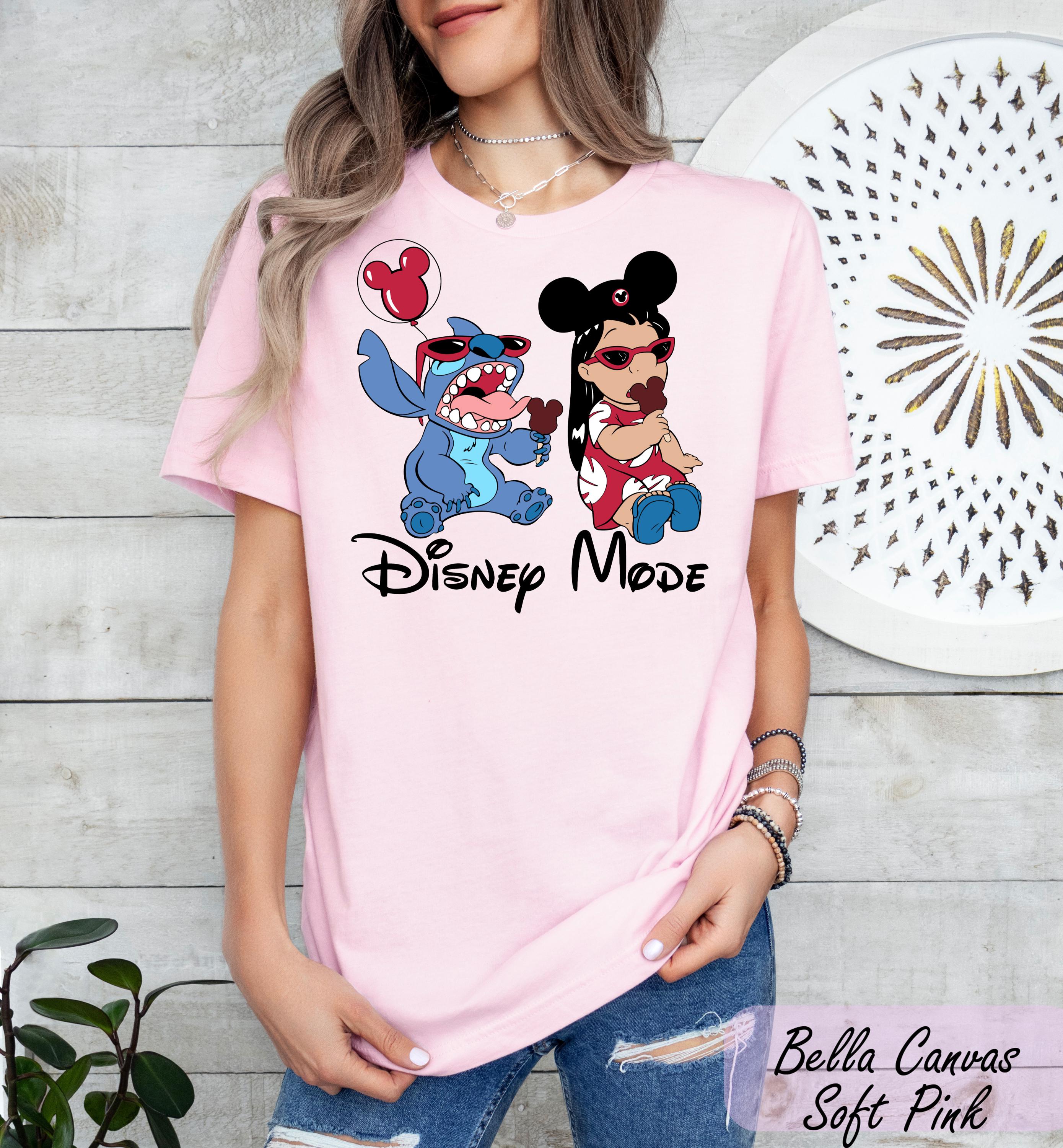 Disney Stitch Disney Mode Shirt, Disney Stitch Shirt, Lilo and Stitch Shirt, Lilo and Stitch Epcot Shirt, Girly Women Disney Trip Shirts