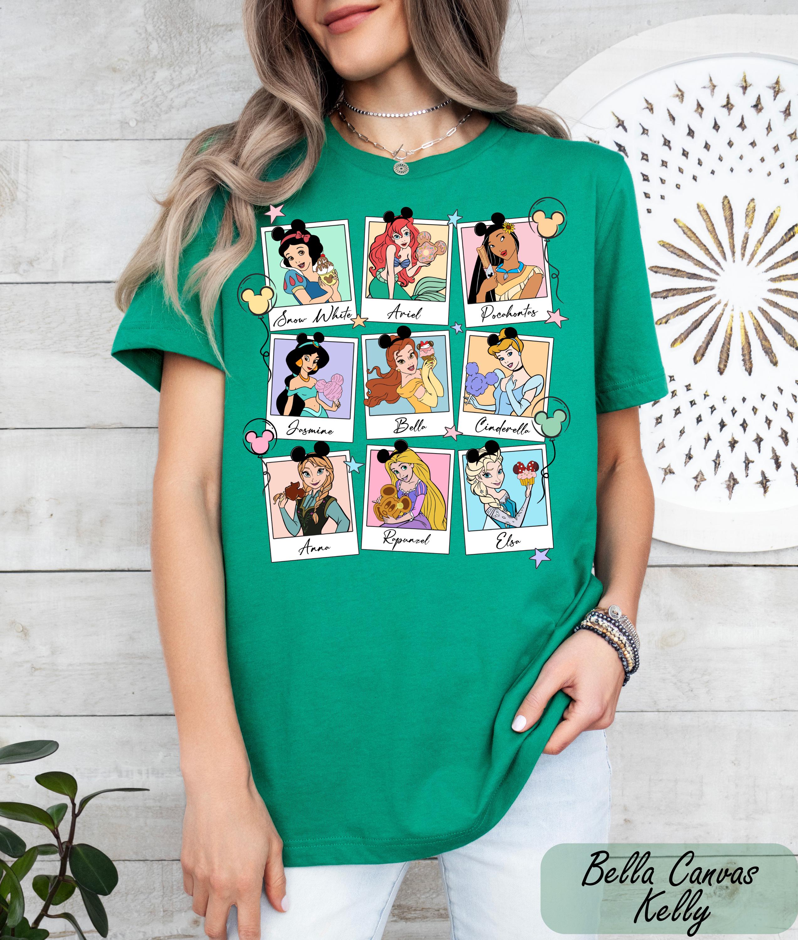 Disney Princess T-Shirt, Princess Birthday Gift, Princess Girl Shirt, Disney Girls Trip T-Shirts, Disney Princess Tee, Bella, Ariel Shirt