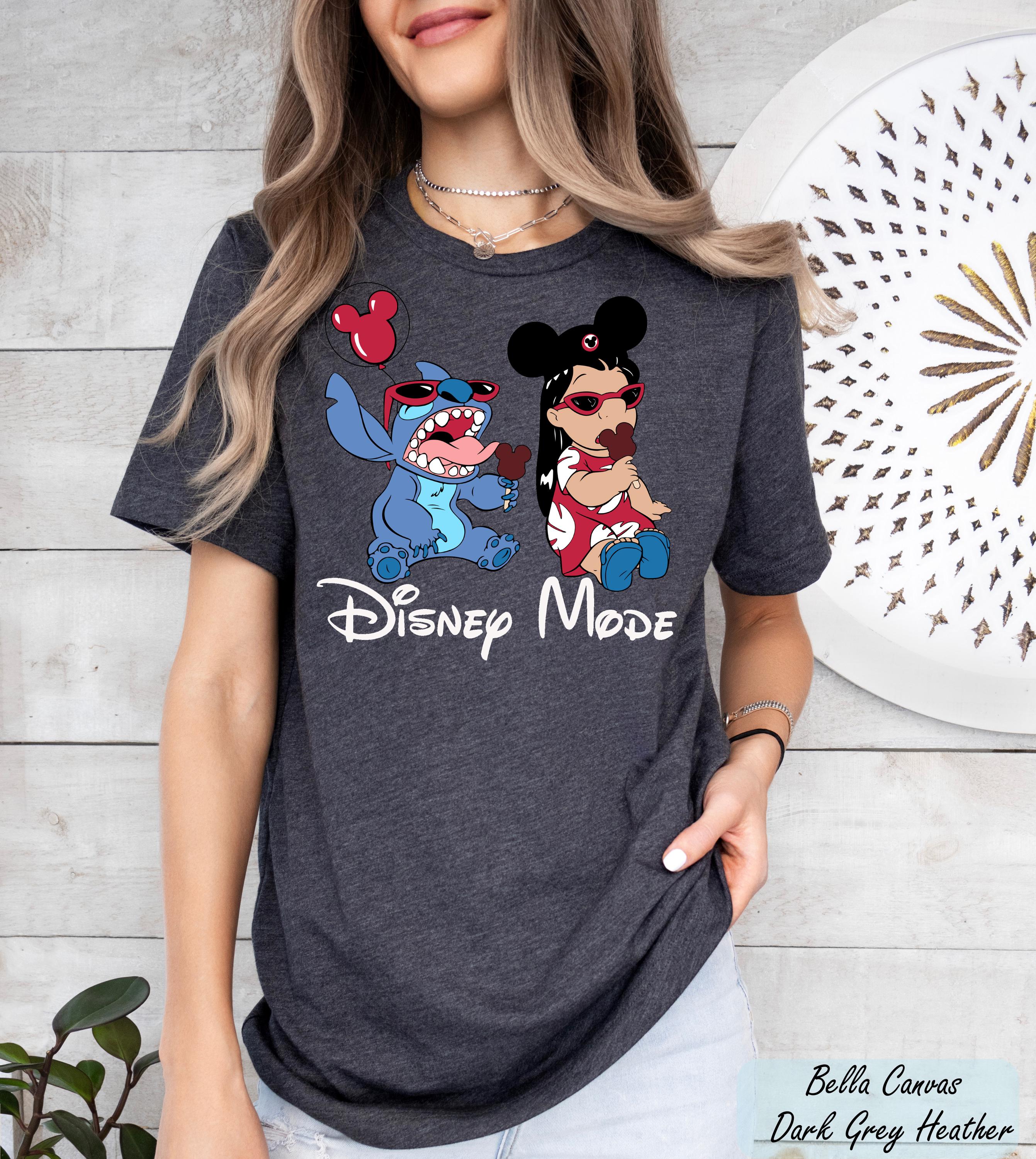 Disney Stitch Disney Mode Shirt, Disney Stitch Shirt, Lilo and Stitch Shirt, Lilo and Stitch Epcot Shirt, Girly Women Disney Trip Shirts