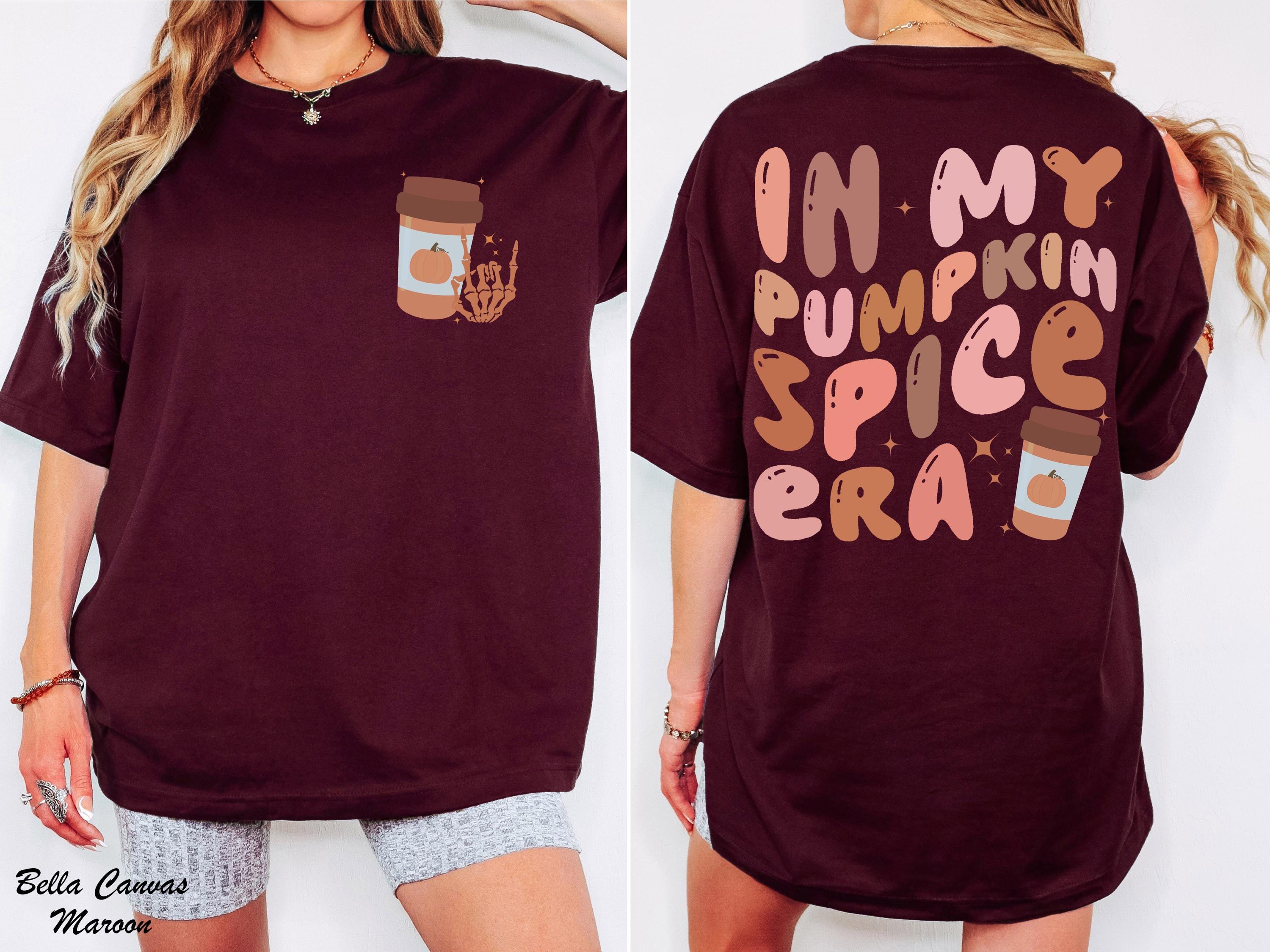 In my Pumpkin Spice Era Shirt,Autumn Coffee Lover Shirt,Trendy Fall Graphic Tee,Pumpkin Season Shirt,Pumpkin Season Shirt,Trendy Halloween