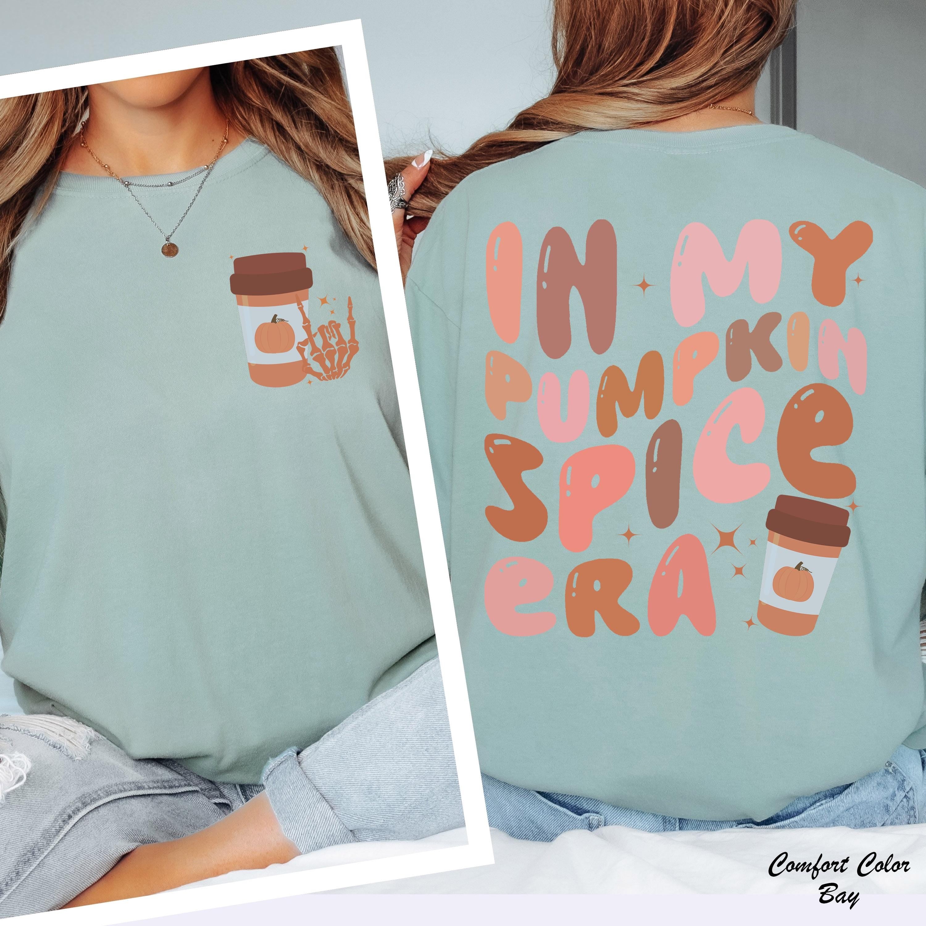 In my Pumpkin Spice Era Shirt,Autumn Coffee Lover Shirt,Trendy Fall Graphic Tee,Pumpkin Season Shirt,Pumpkin Season Shirt,Trendy Halloween