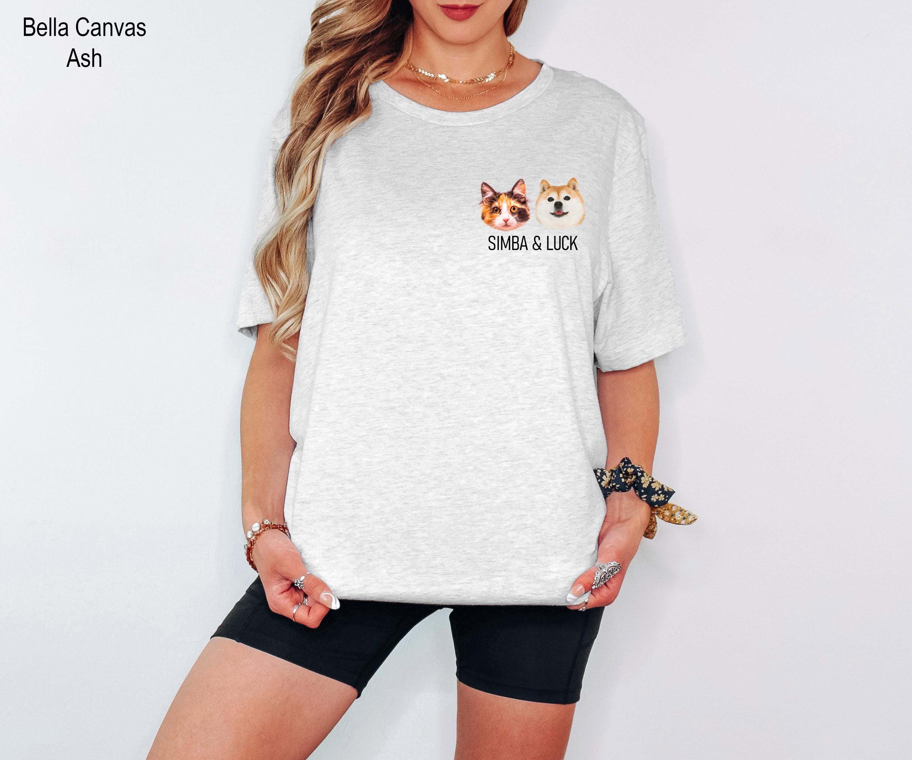 Custom Pet Shirt, Pet Photo and Name Shirt, Custom Dog and Cat Shirt, Personalized Dog Shirt, Custom Cat Photo Shirt, Pet Lover Shirt,