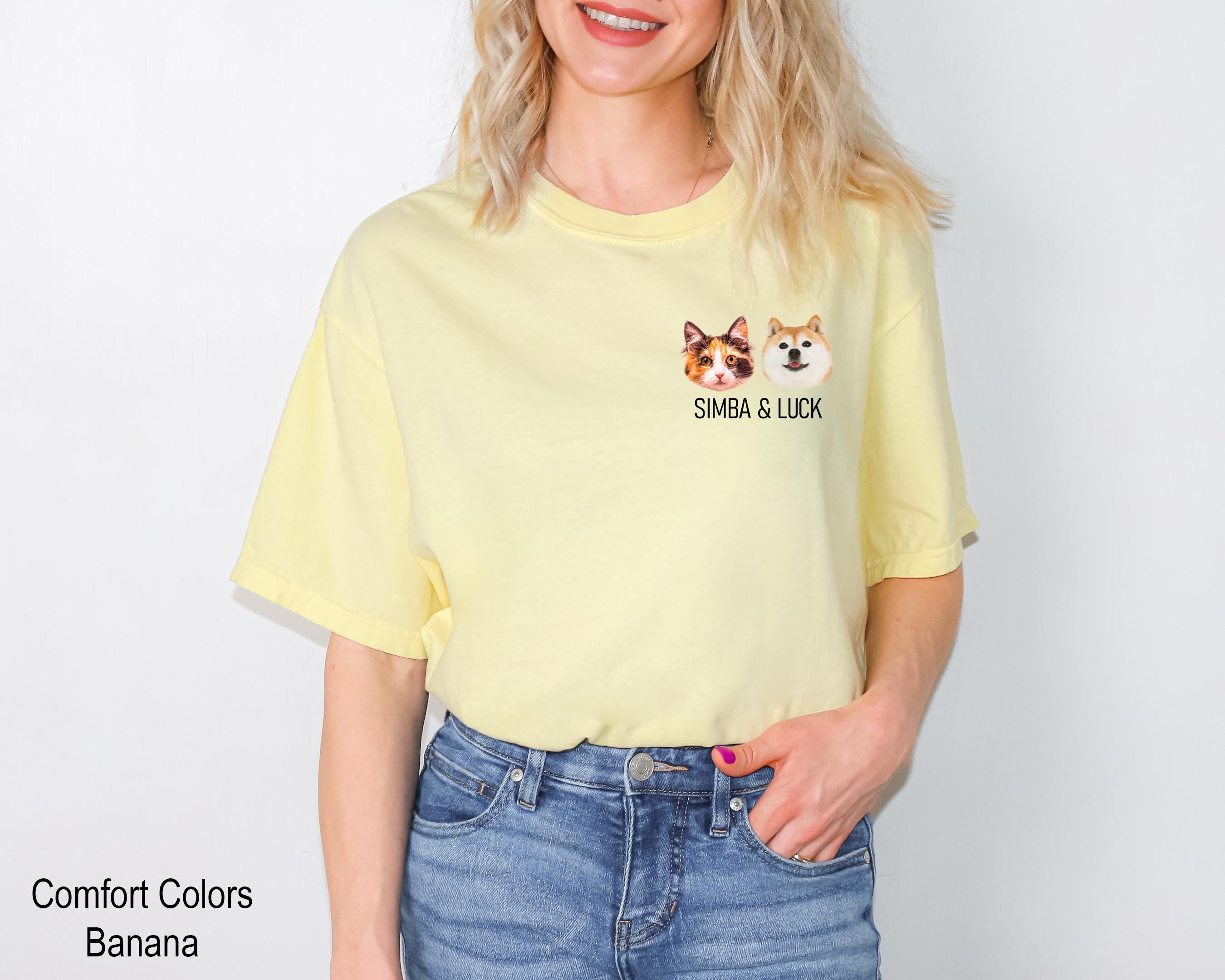 Custom Pet Shirt, Pet Photo and Name Shirt, Custom Dog and Cat Shirt, Personalized Dog Shirt, Custom Cat Photo Shirt, Pet Lover Shirt,
