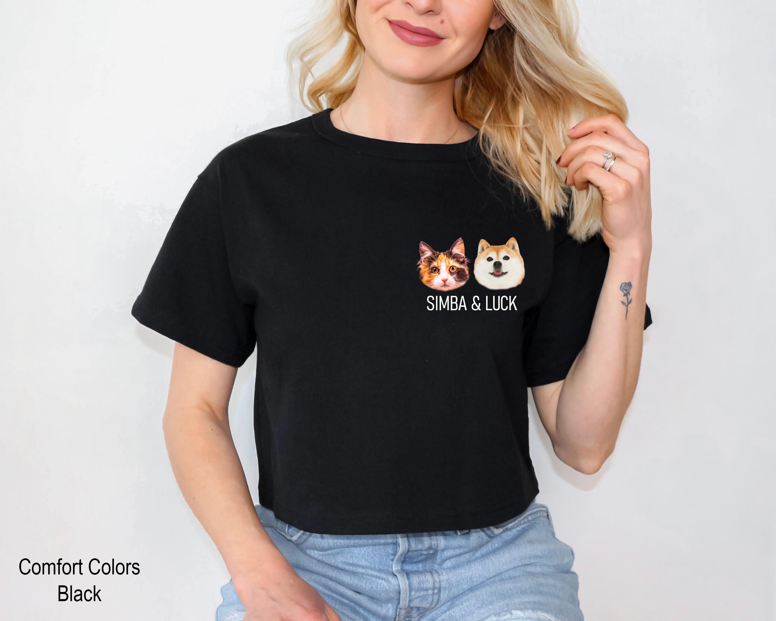 Custom Pet Shirt, Pet Photo and Name Shirt, Custom Dog and Cat Shirt, Personalized Dog Shirt, Custom Cat Photo Shirt, Pet Lover Shirt,