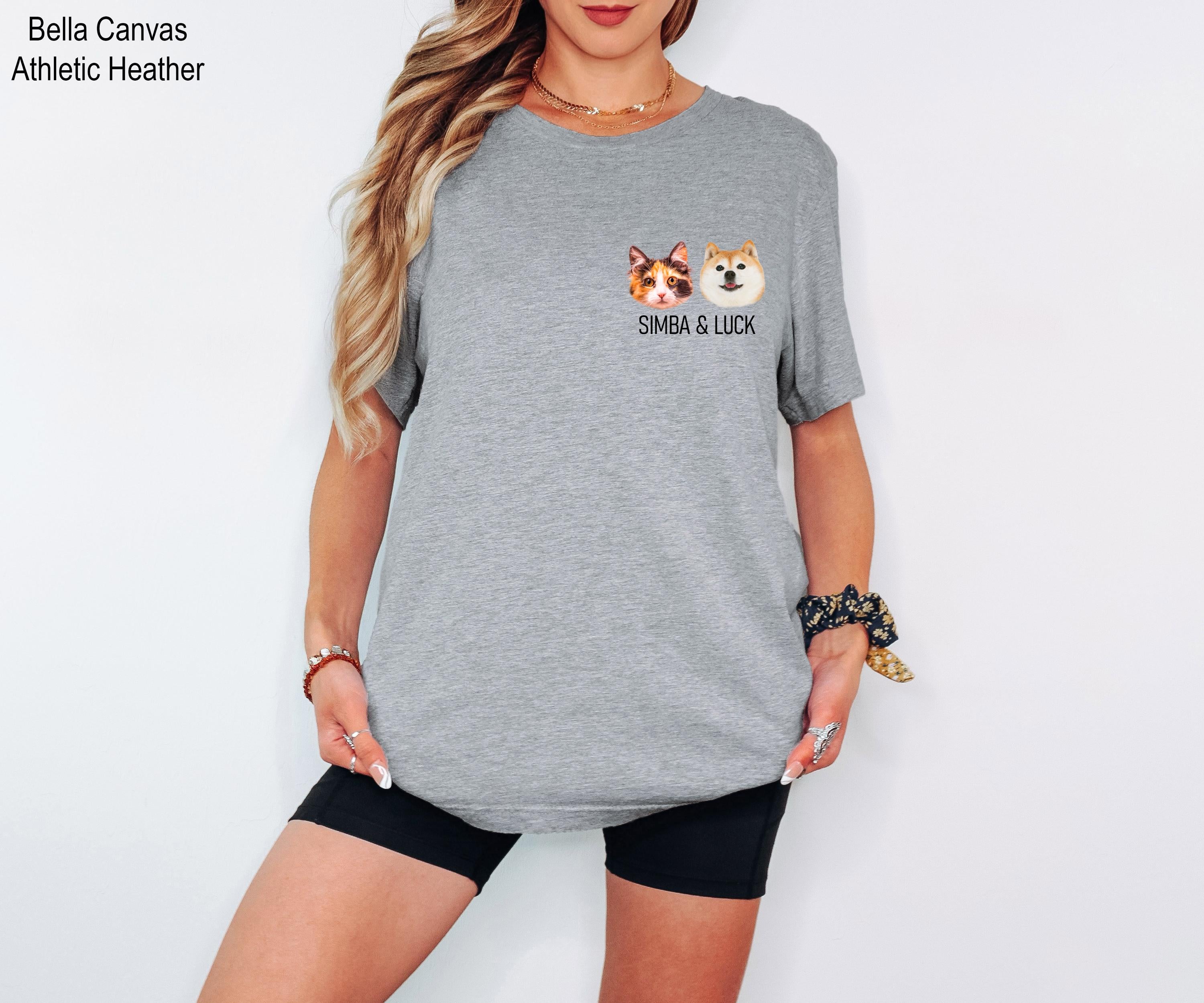 Custom Pet Shirt, Pet Photo and Name Shirt, Custom Dog and Cat Shirt, Personalized Dog Shirt, Custom Cat Photo Shirt, Pet Lover Shirt,