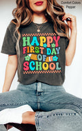 Happy First Day Of School Shirt, 1st Day of School Shirt , Elementary Teacher,  Teacher Shirt, Back To School Gift, Funny Teacher Crewneck
