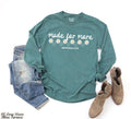 Made for More Ephesians 2:10 Long Sleeve Shirt, Jesus Crewneck, Faith Sweater,Christian Floral Sweatshirt,Bible Verse Sweater,Religious Gift