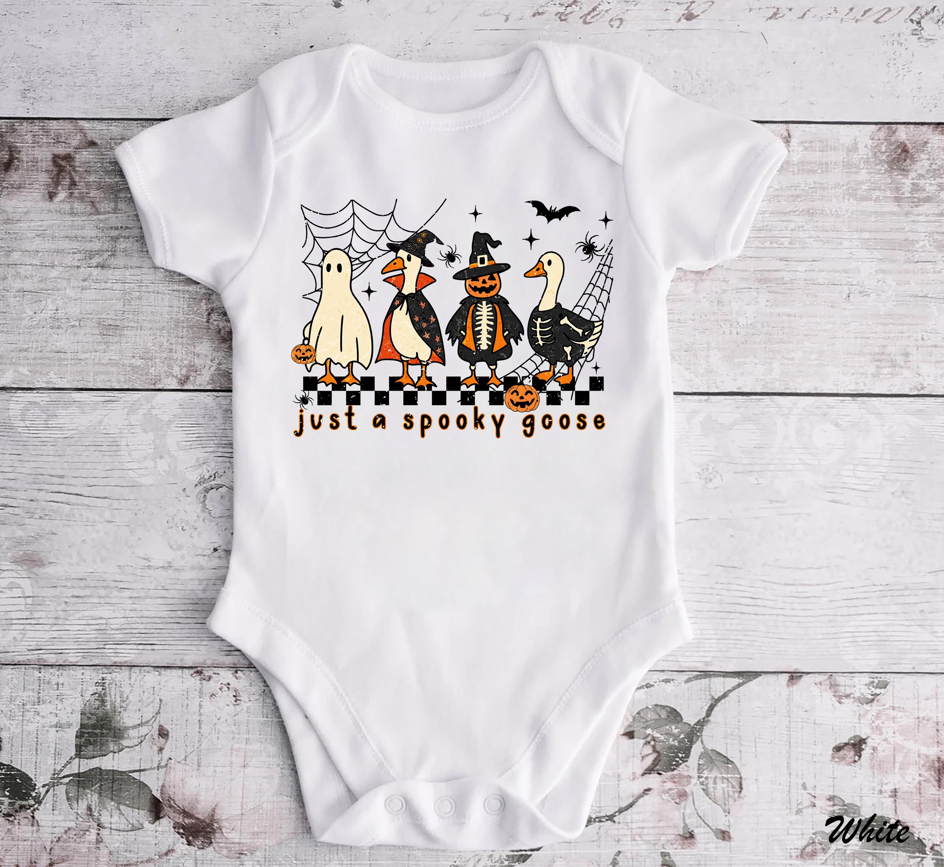 Just a Spooky Goose Shirt, Funny Halloween Goose Shirt, Spooky Witch Gooses Youth T-Shirt, Cute Horror Shirt, Spooky Season Shirt,