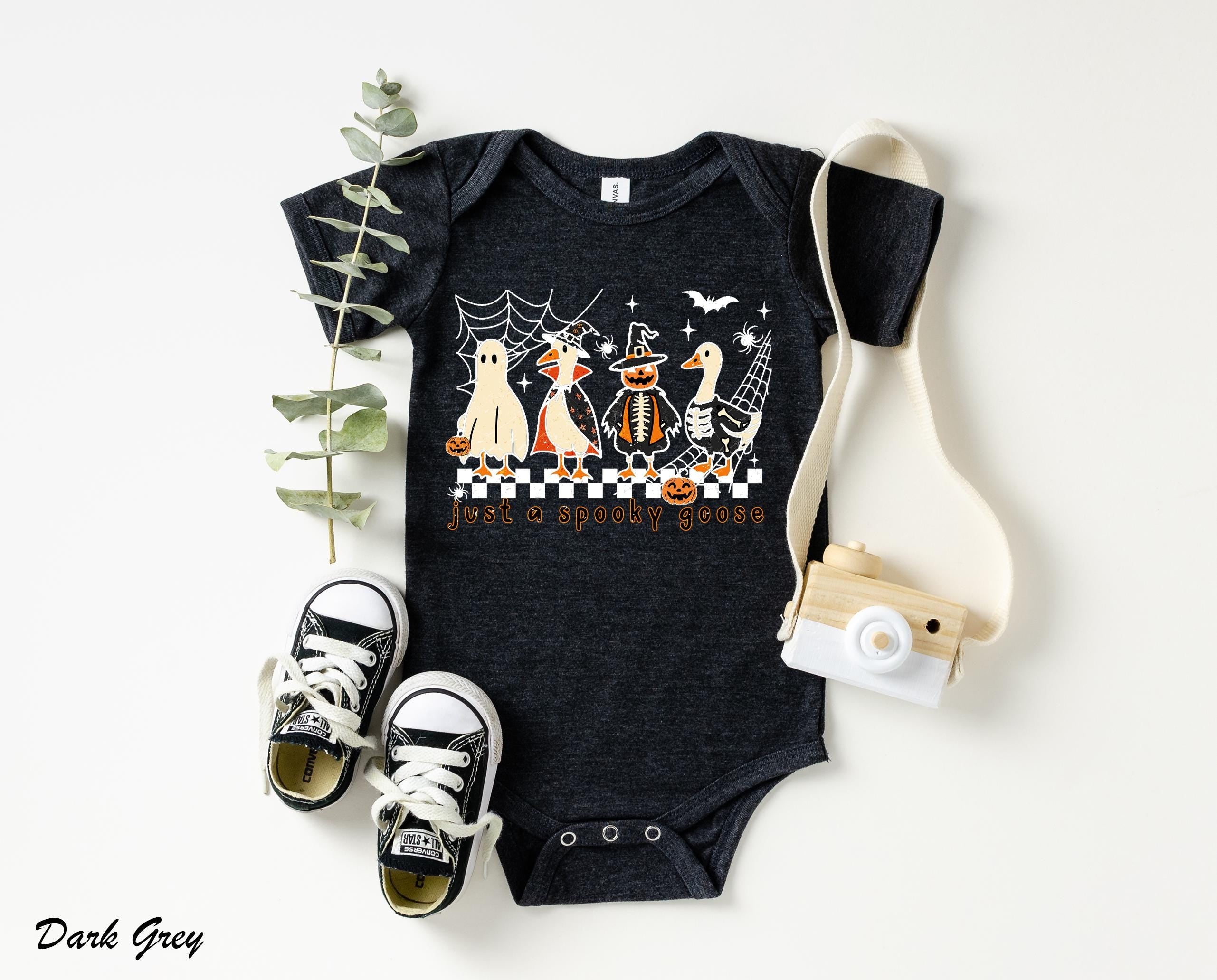 Just a Spooky Goose Shirt, Funny Halloween Goose Shirt, Spooky Witch Gooses Youth T-Shirt, Cute Horror Shirt, Spooky Season Shirt,