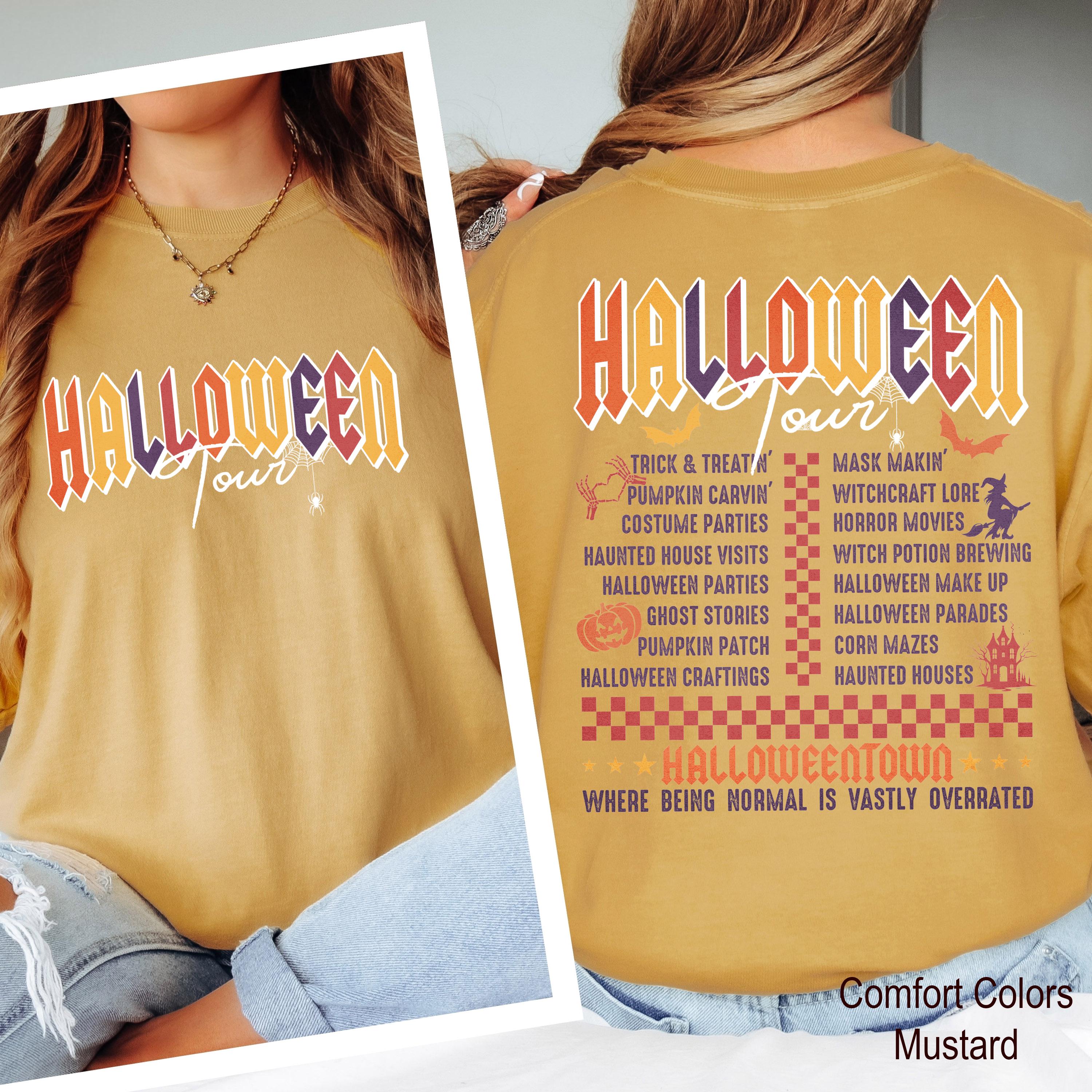 Halloween Tour 2025 Two Sides Shirt,Halloweentown Tour Shirt, Funny Halloween Shirt, Halloween Town Tee, Halloween Trendy Shirt, Ghost Tee