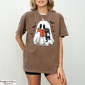 Ghost and Black Cat Shirt, Ghost Cat T-Shirt, Funny Halloween Tee,Cute Ghost Shirt,Spooky Season Cat Tee,Black Cat Shirt,Halloween Cat Shirt