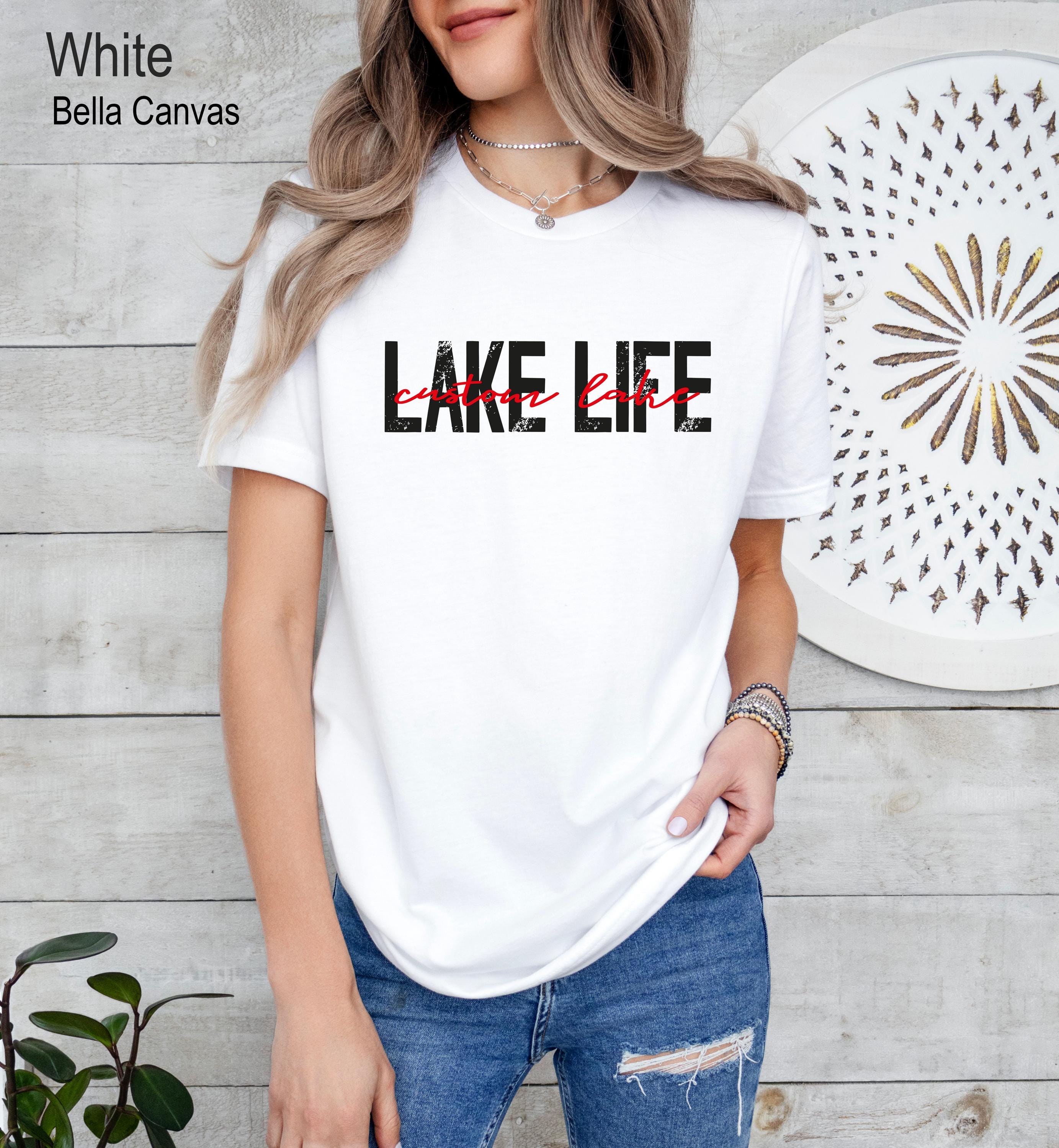 Custom Lake Life Shirt, Personalized Lake T-shirt, Lake Life Shirt, Lake House Gifts, Summer Lake Shirt, Lake Lover Gift, Lake Vacation Tee