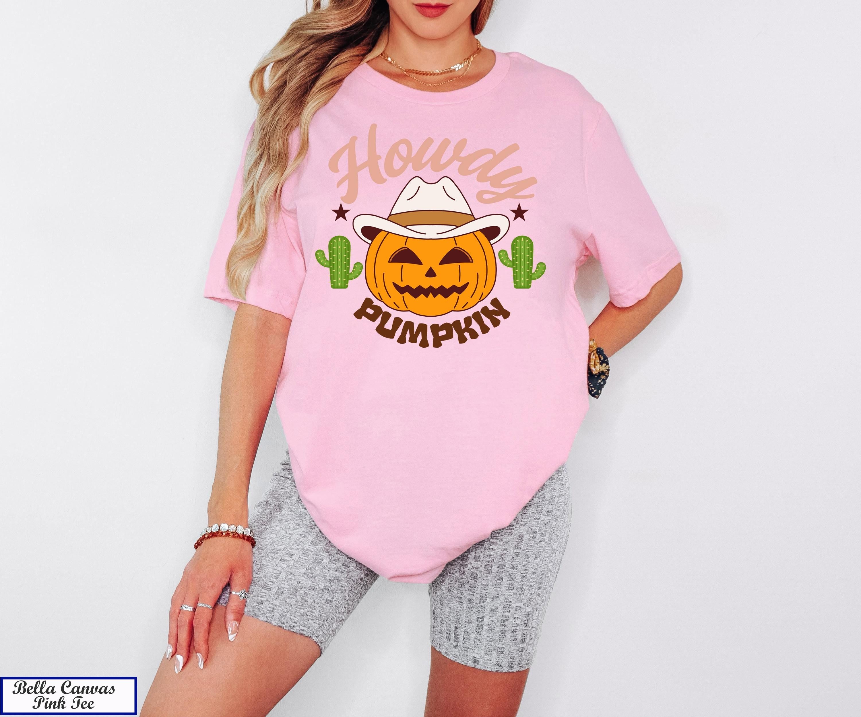 Howdy Pumpkin Shirt,Thanksgiving Tshirt,Country Howdy Shirt, Western Shirt,Fall Shirt, Spooky Season Shirt, Cute Halloween Pumpkin Shirt