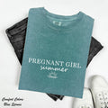 Pregnant Girl Summer Shirt, Baby Announcement Shirt, Pregnancy Reveal Shirt, Baby Shower Gift, New Expecting Mom Gift, Mothers Day Shirt