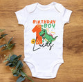 Personalized Dinosaur Birthday Shirt with Name & Number, Any Age Celebration, Personalised Dino Tee for Kids, Custom Dino Birthday Shirt