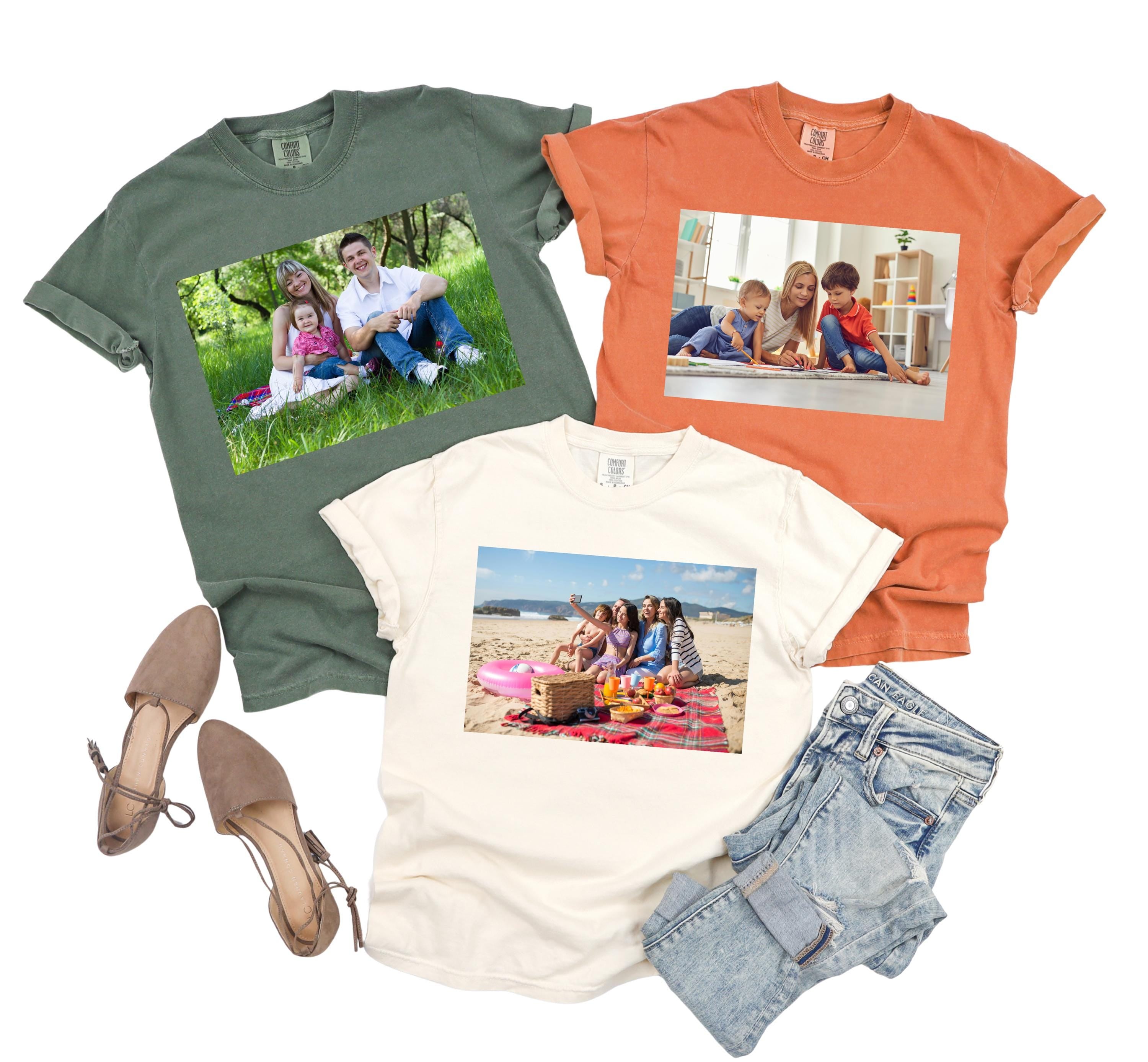 Custom Shirt With Photo, Custom Photo Shirt, Custom Image Tee, Custom Logo Outfit, Memorial Birthday Gift, Custom Family Picture T-shirt