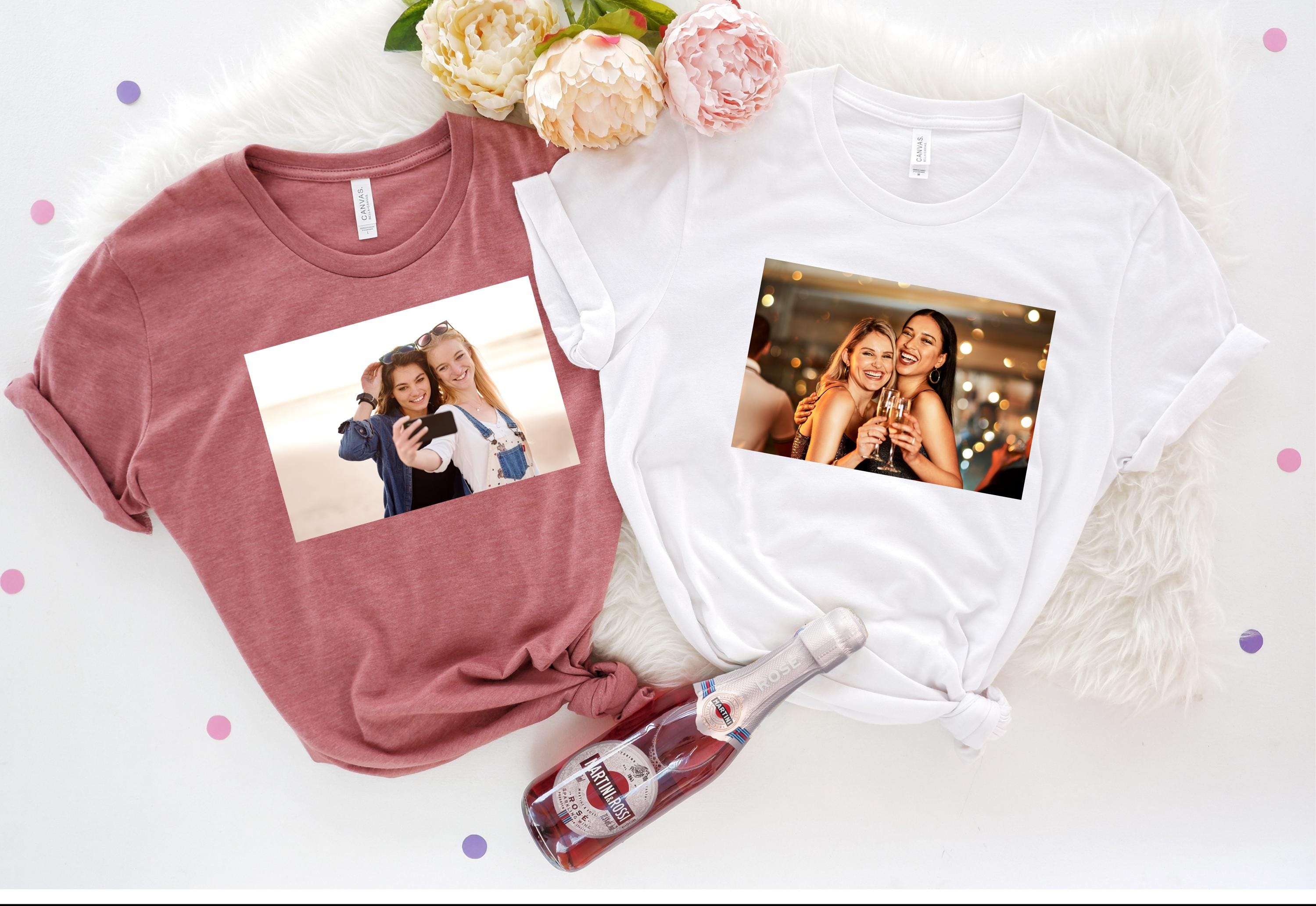 Custom Shirt With Photo, Custom Photo Shirt, Custom Image Tee, Custom Logo Outfit, Memorial Birthday Gift, Custom Family Picture T-shirt