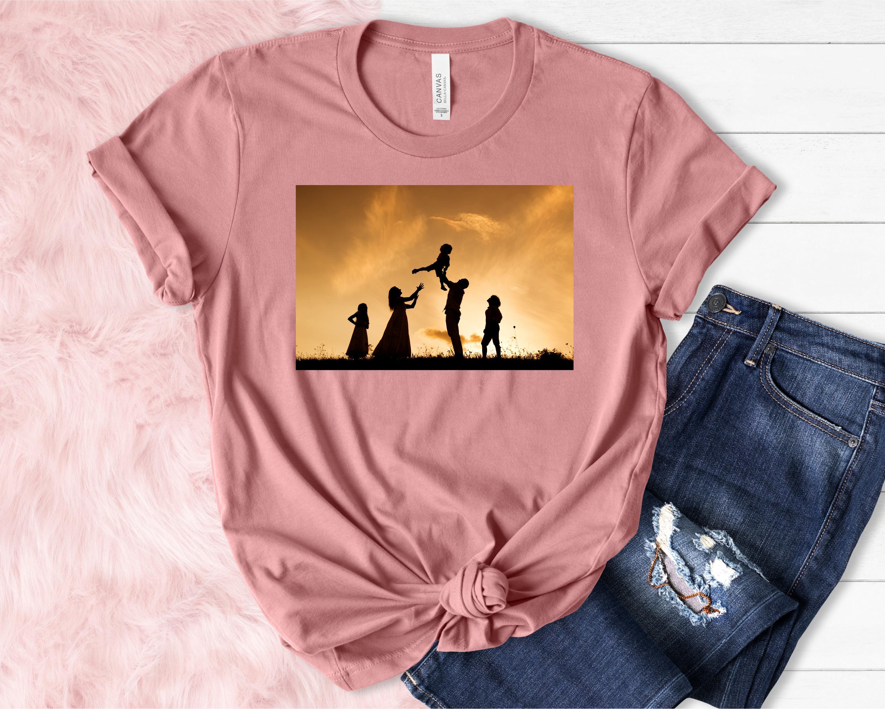 Custom Shirt With Photo, Custom Photo Shirt, Custom Image Tee, Custom Logo Outfit, Memorial Birthday Gift, Custom Family Picture T-shirt