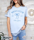 Custom Wifey Club Est T-Shirt, Wife Gift, Engagement Gift, Engagement Announcement, Fiancé T-shirt, Wifey Club Shirt, Coquette Wifey Shirt