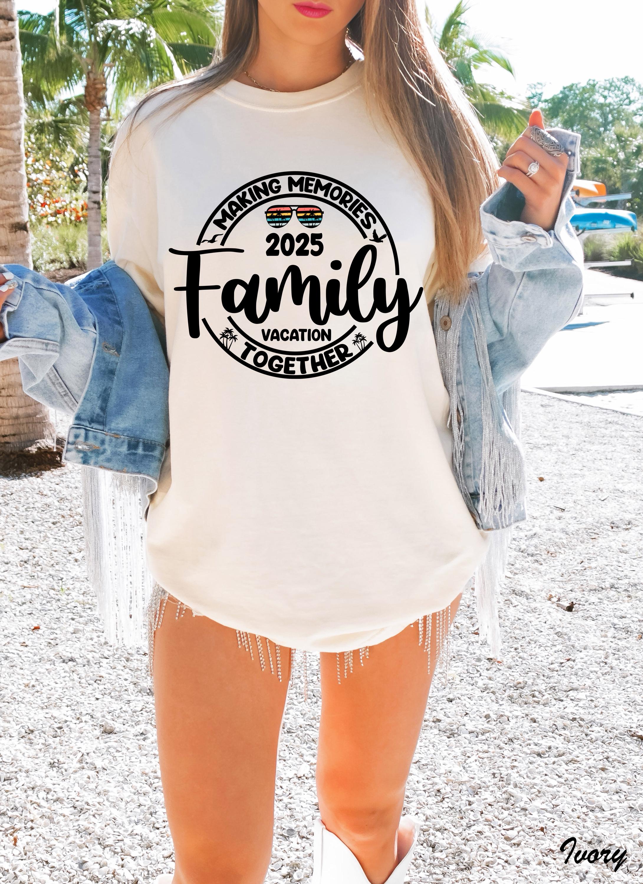 Family Vacation 2025 Making Memories Together Shirts,Family Tropical Shirt, Family Trip Shirt ,Funny Vacation Shirt, Family Matching Tee
