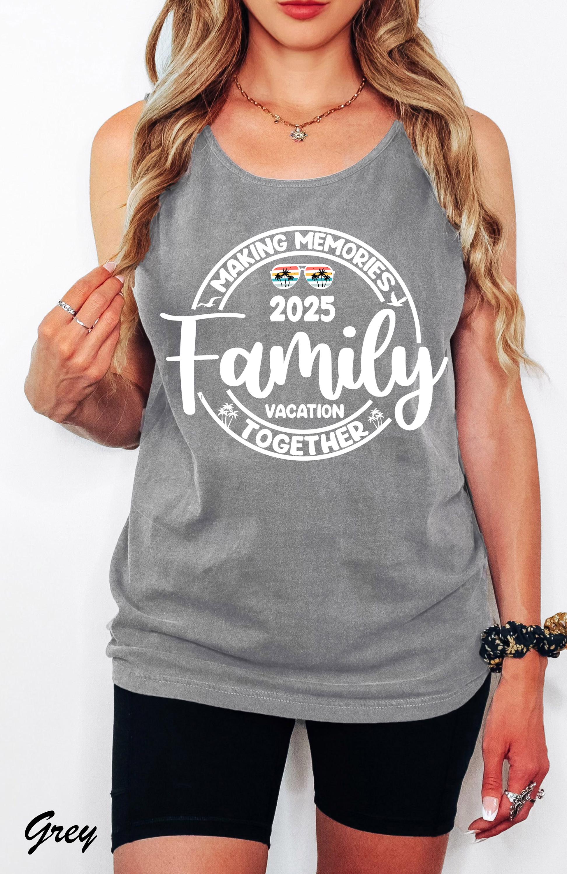 Family Vacation 2025 Making Memories Together Shirts,Family Tropical Shirt, Family Trip Shirt ,Funny Vacation Shirt, Family Matching Tee
