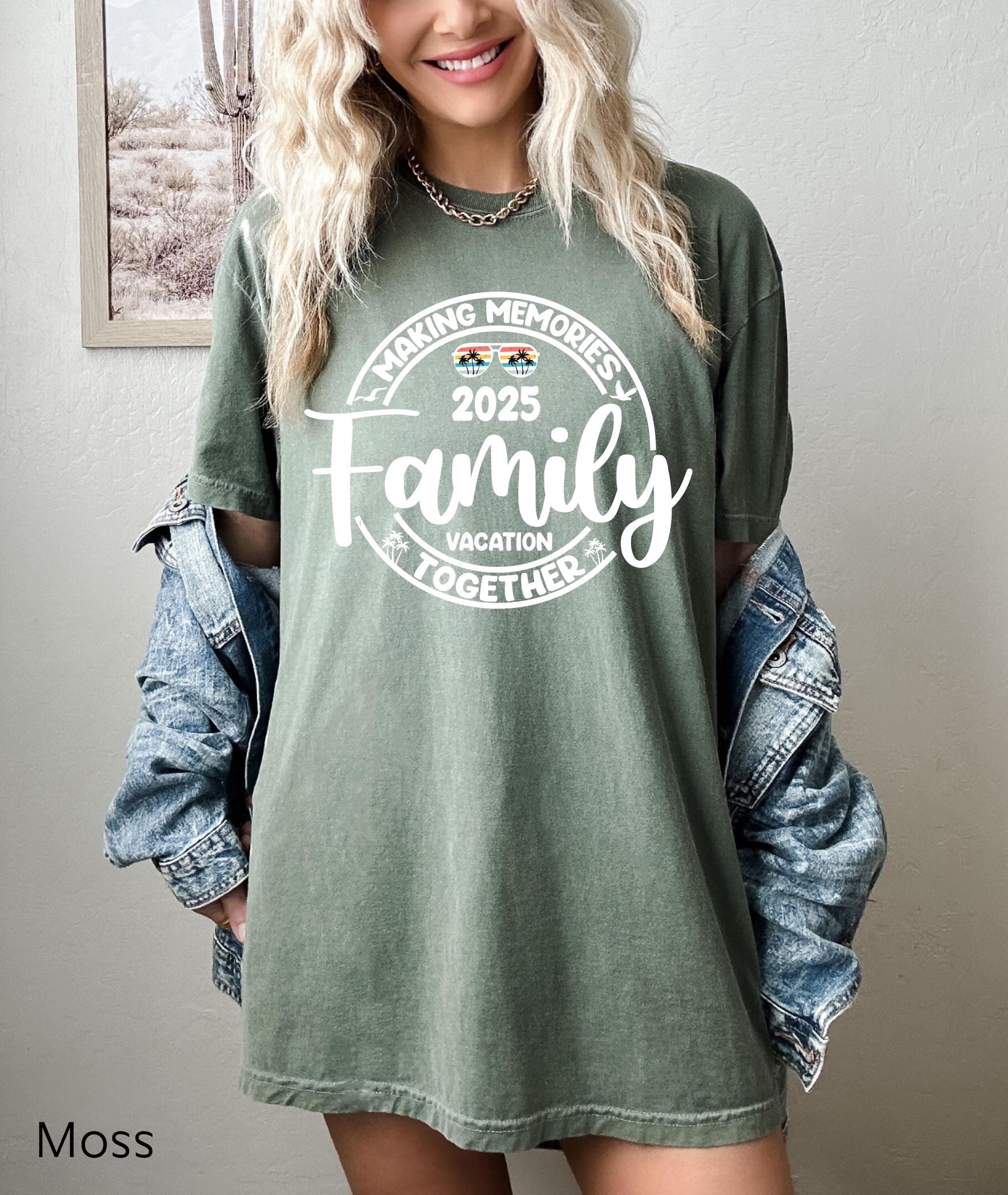 Family Vacation 2025 Making Memories Together Shirts,Family Tropical Shirt, Family Trip Shirt ,Funny Vacation Shirt, Family Matching Tee