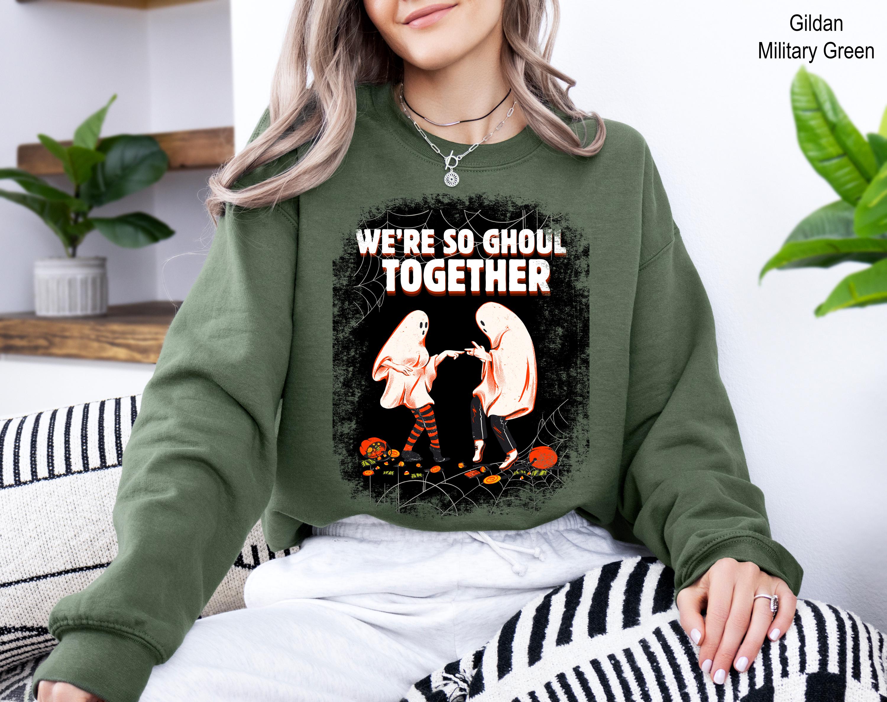We're So Ghoul Together Sweatshirt, Ghoul Sweatshirt, Halloween Ghost Friends Shirt, Best Friends Sweatshirt, Friendly Matching Sweatshirt