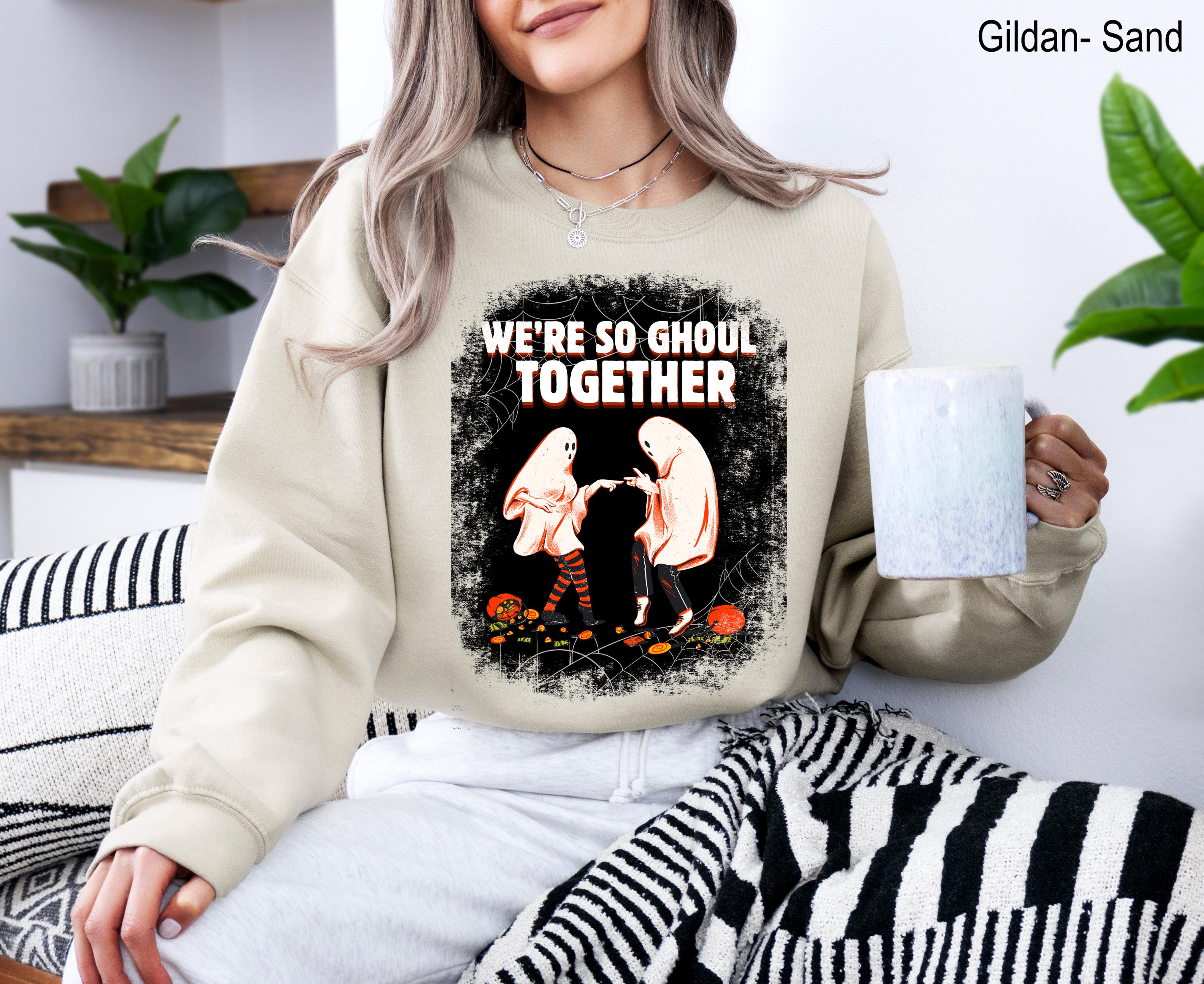 We're So Ghoul Together Sweatshirt, Ghoul Sweatshirt, Halloween Ghost Friends Shirt, Best Friends Sweatshirt, Friendly Matching Sweatshirt