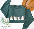 Halloween Cute Ghost Sweatshirt, Halloween Party Shirt, Fall Sweatshirt For Women, Spooky Season Sweatshirt, Pumpkin Shirt, Halloween Gift