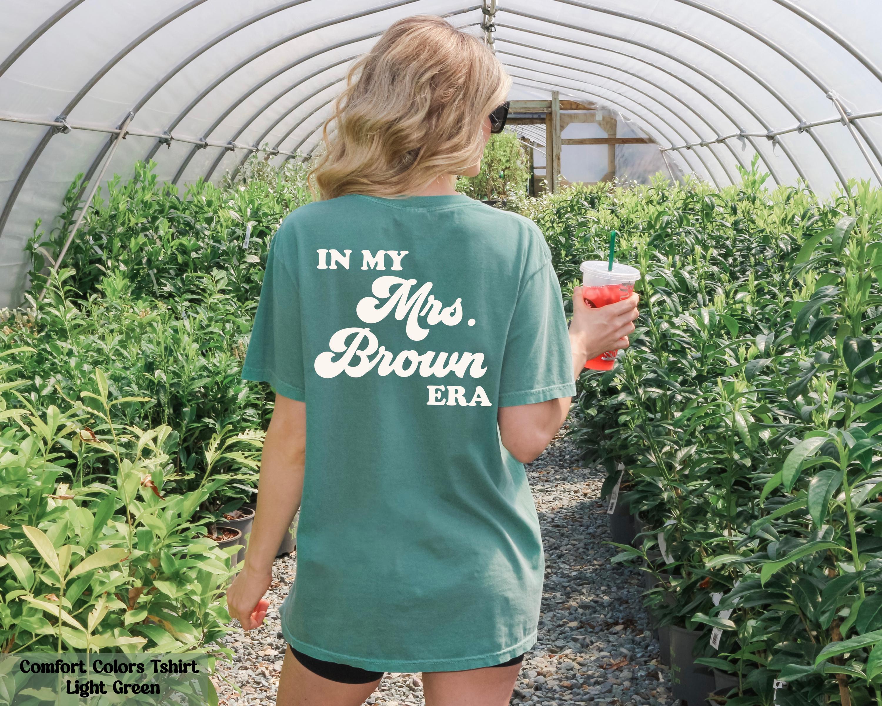 In My Mrs. Era Shirt, Personalized Wife Shirt, Newlywed Shirt, Wedding Gift for Honeymoon, Just Married Shirt, Engagement Gift, Wedding Tee