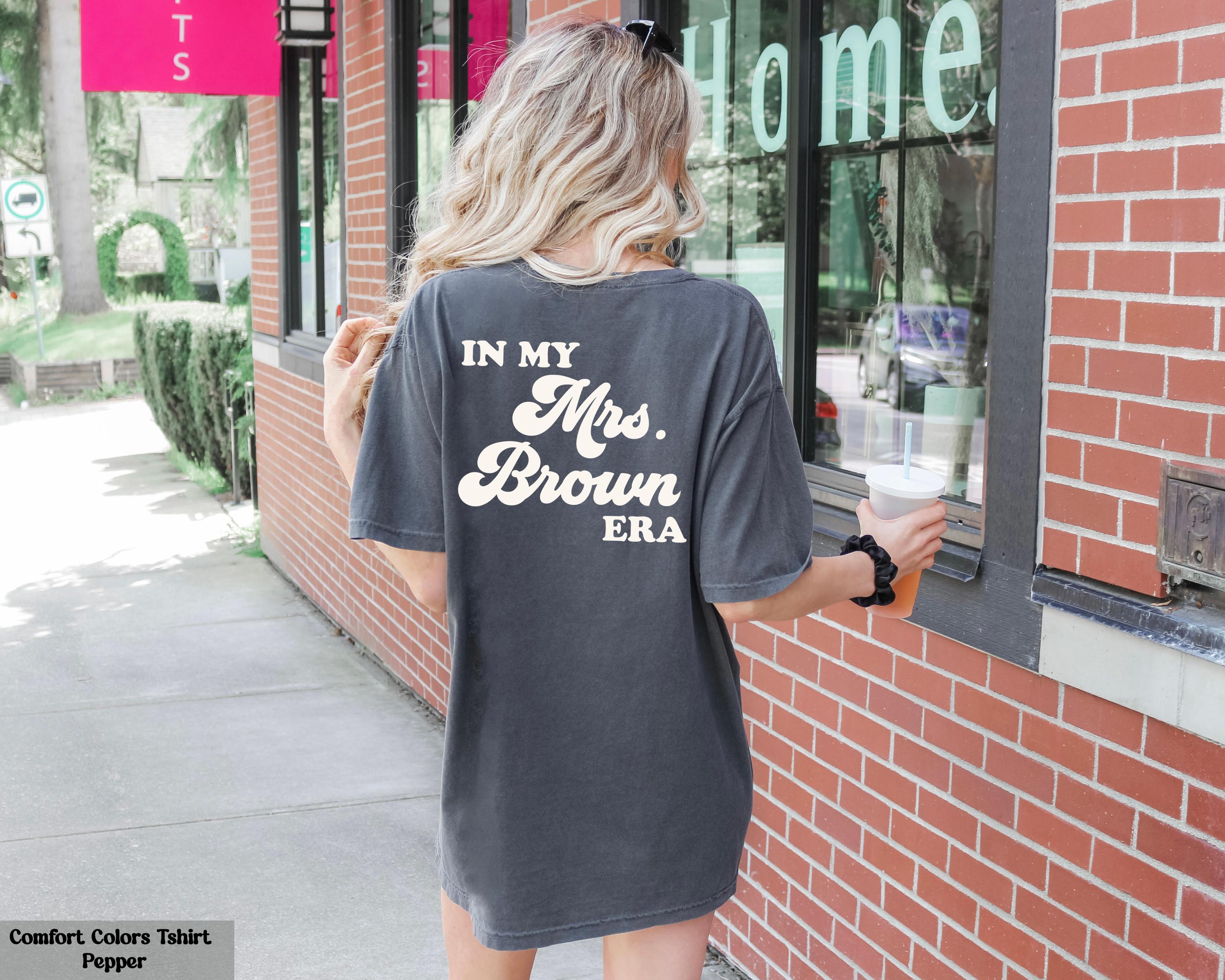 In My Mrs. Era Shirt, Personalized Wife Shirt, Newlywed Shirt, Wedding Gift for Honeymoon, Just Married Shirt, Engagement Gift, Wedding Tee