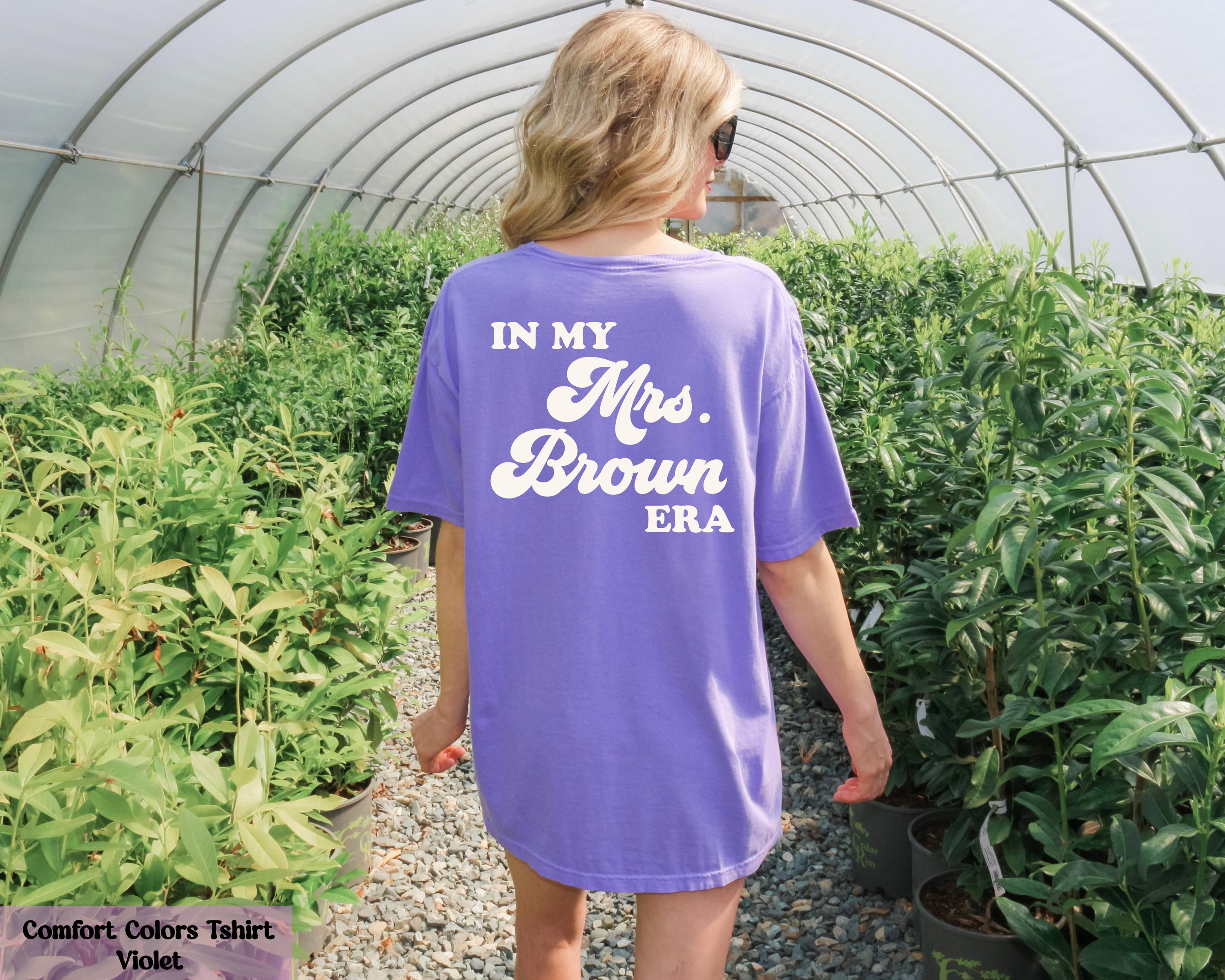 In My Mrs. Era Shirt, Personalized Wife Shirt, Newlywed Shirt, Wedding Gift for Honeymoon, Just Married Shirt, Engagement Gift, Wedding Tee