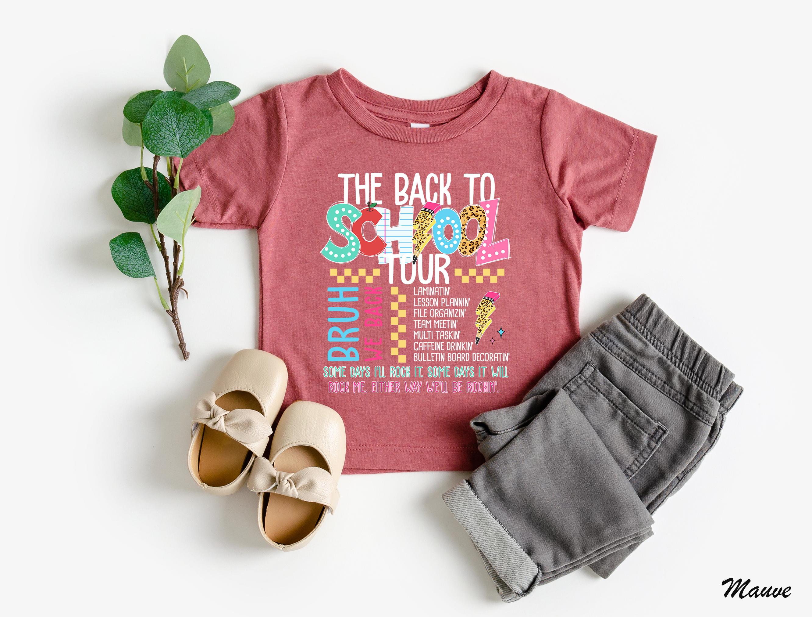 Back to School Shirt, First Day of School Shirt, Gift For Kids, Back To School Youth Shirt, Bruh We Back Shirt, Toddler School Outfit Gift