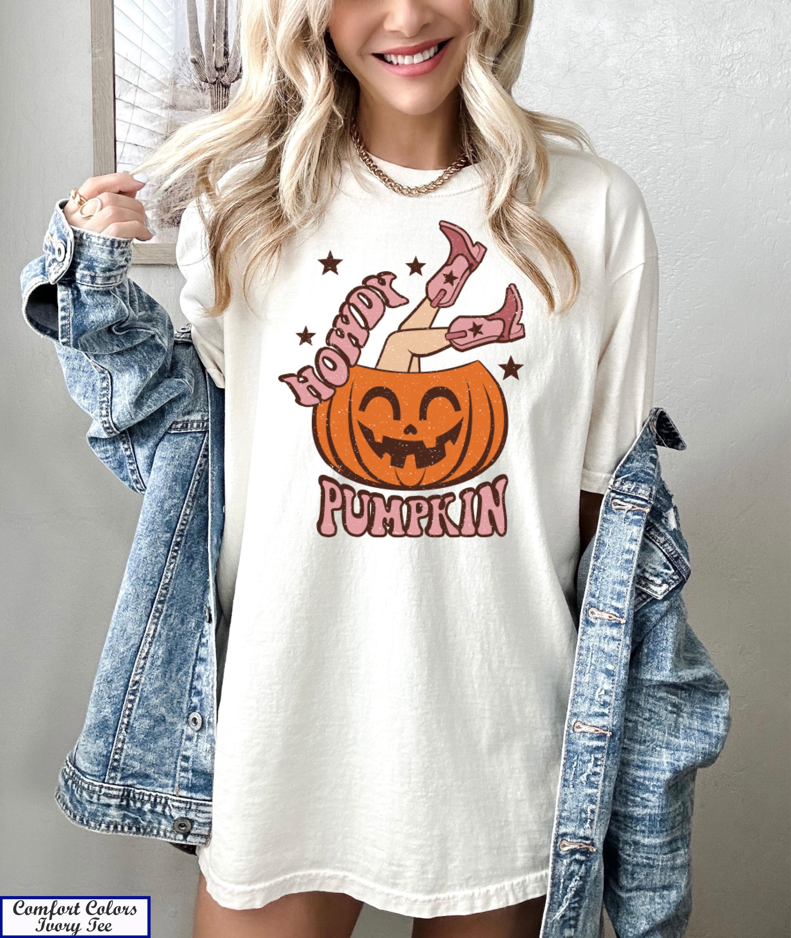 Howdy Pumpkin Western Shirt, Cute Country Howdy Shirt, Pumpkin Shirt, Pumpkin Patch Gift, Trendy Thanksgiving Tshirt, Fall Graphic Tees