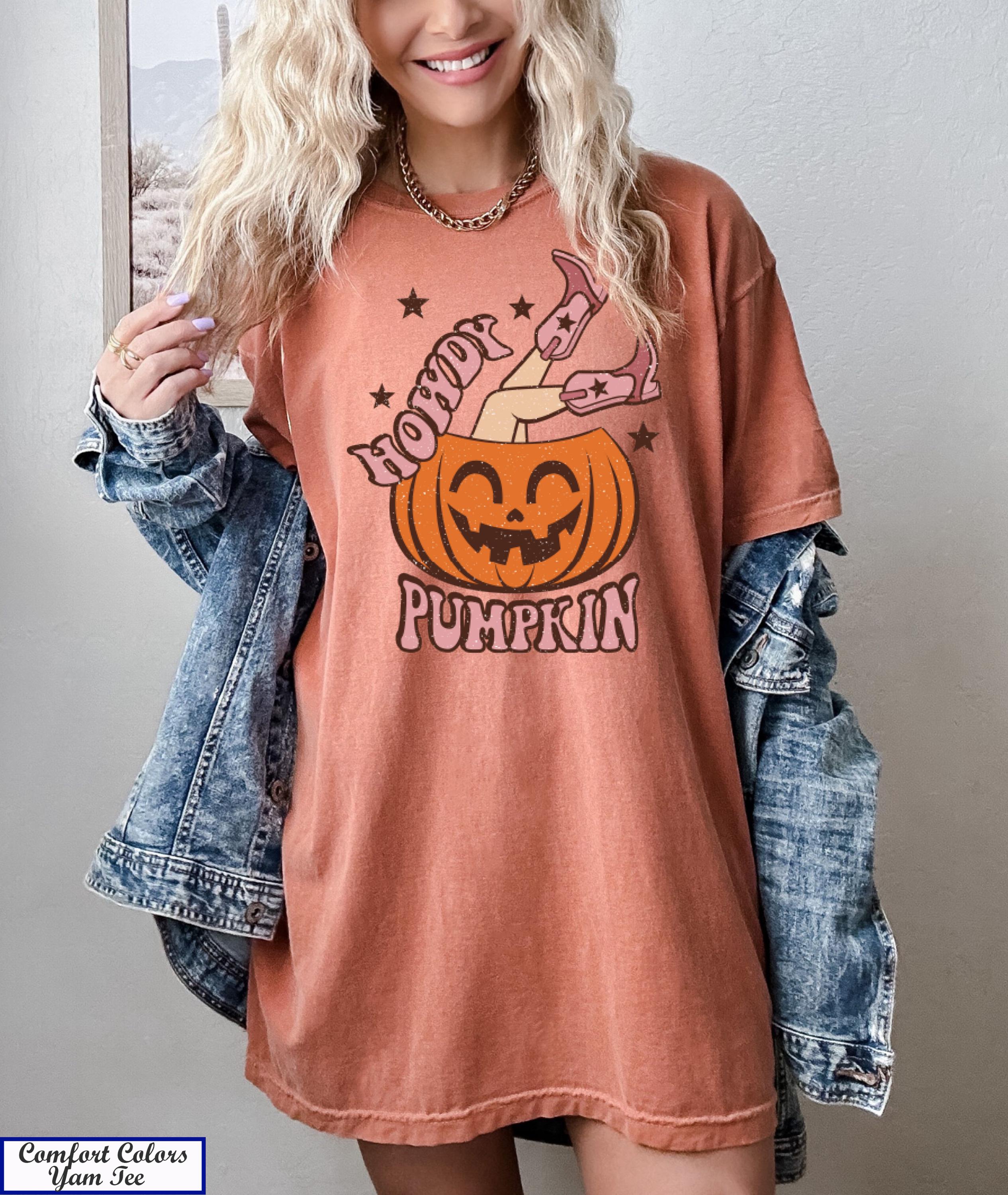 Howdy Pumpkin Western Shirt, Cute Country Howdy Shirt, Pumpkin Shirt, Pumpkin Patch Gift, Trendy Thanksgiving Tshirt, Fall Graphic Tees